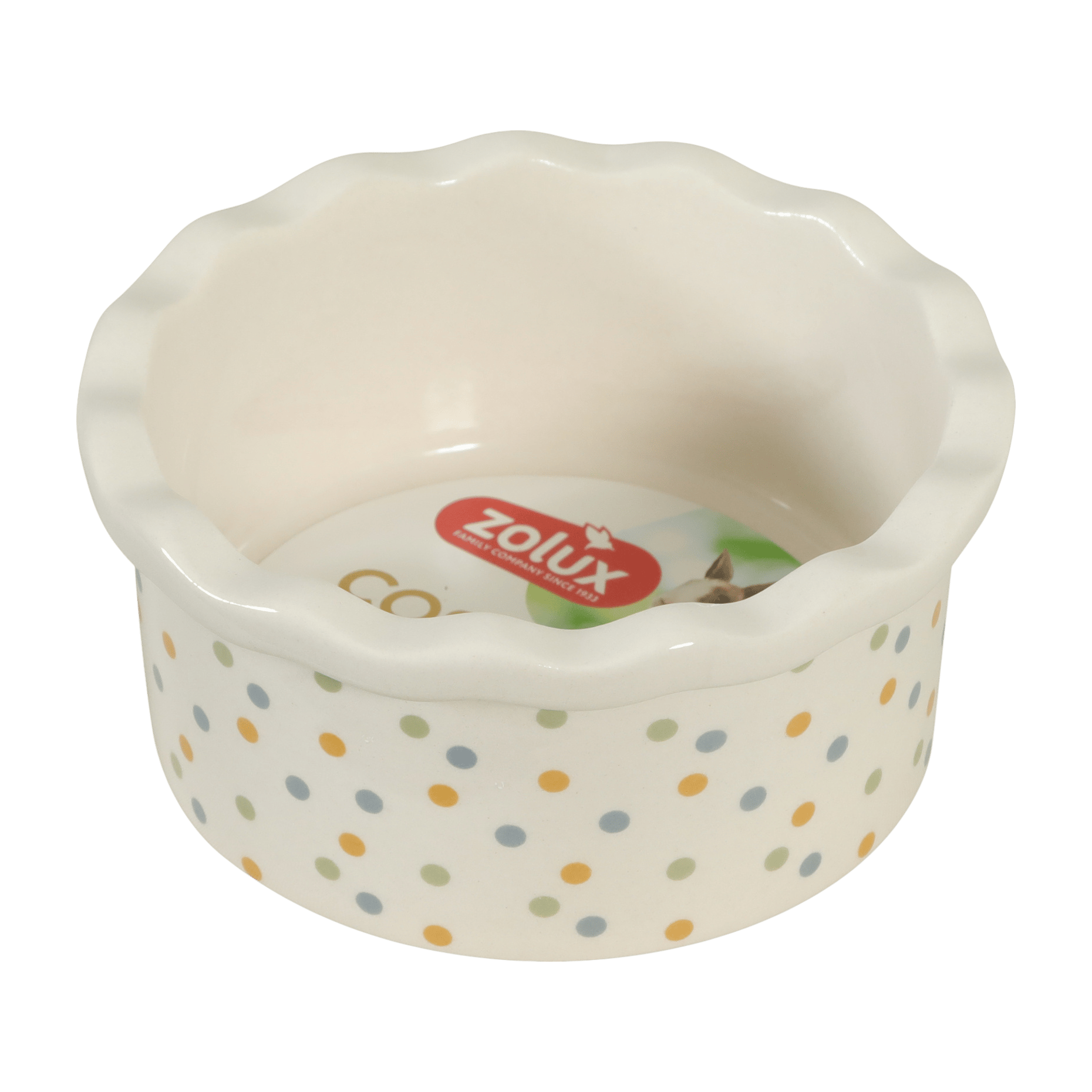 Miska keramická COSY hlodavec 150ml puntíky Zolux