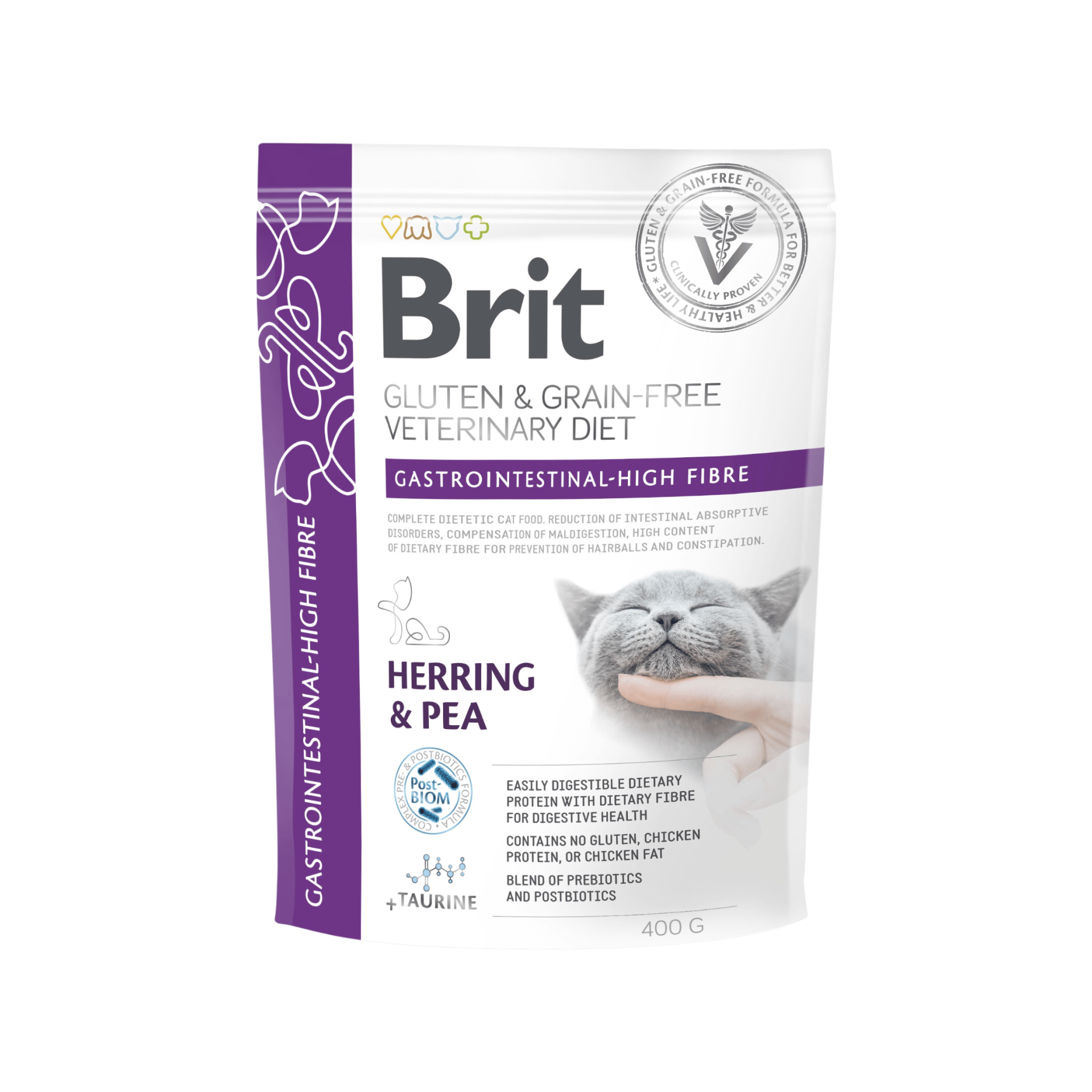 Brit VD Cat GF Gastrointestinal High Fibre 400g
