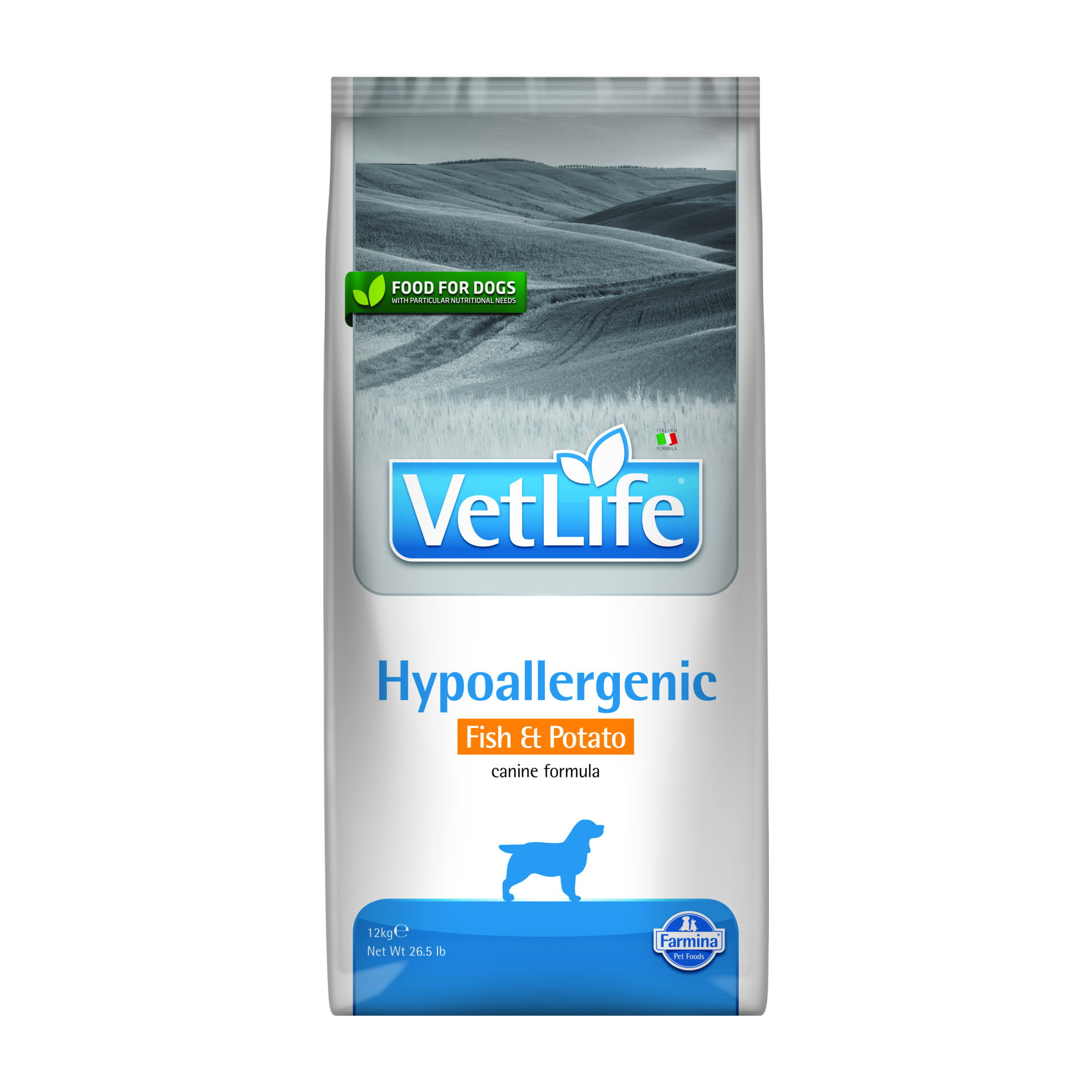 Vet Life Natural DOG Hypo Fish & Potato 12kg