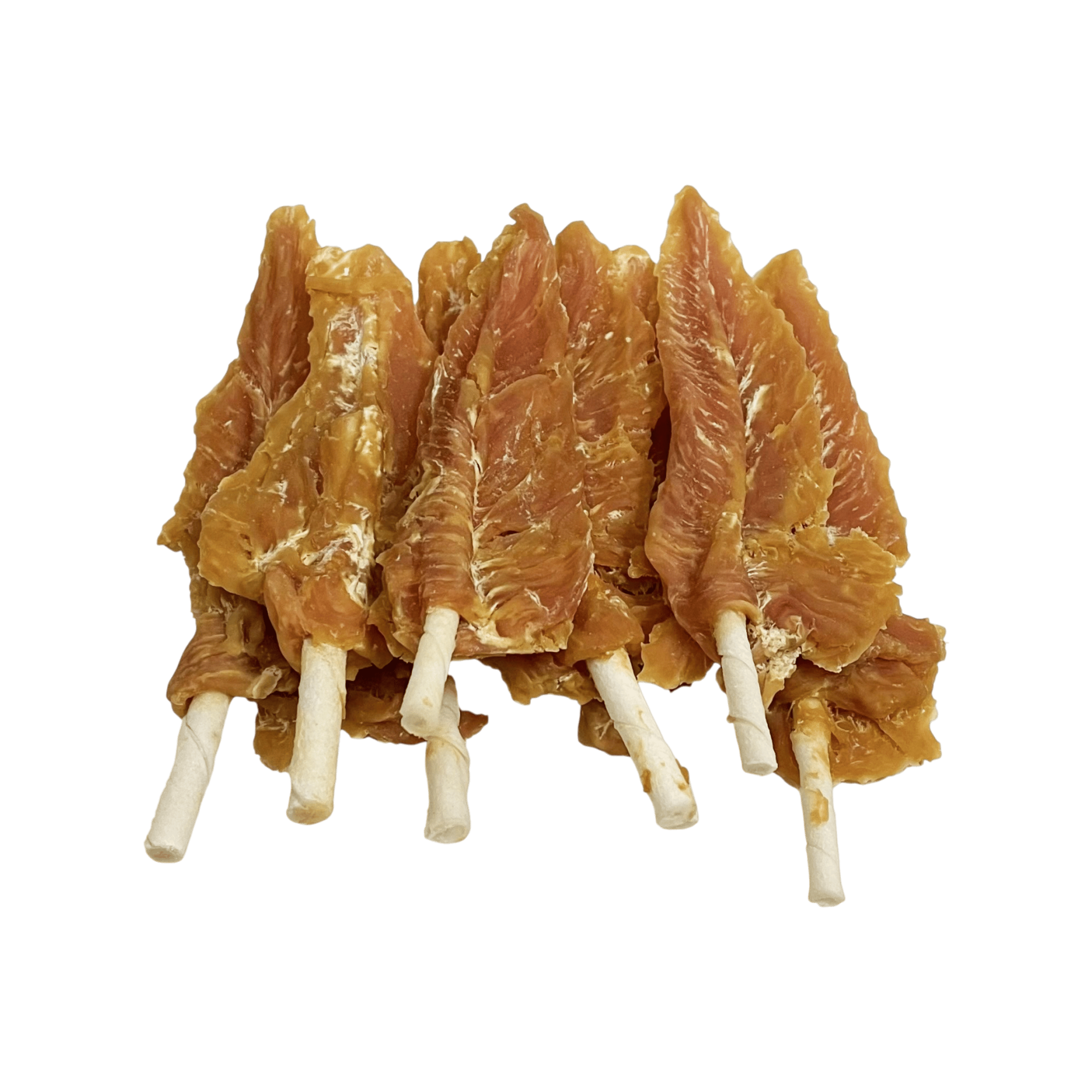 Pochoutka Kuřecí filety na tyčce z buvolí kůže 250g