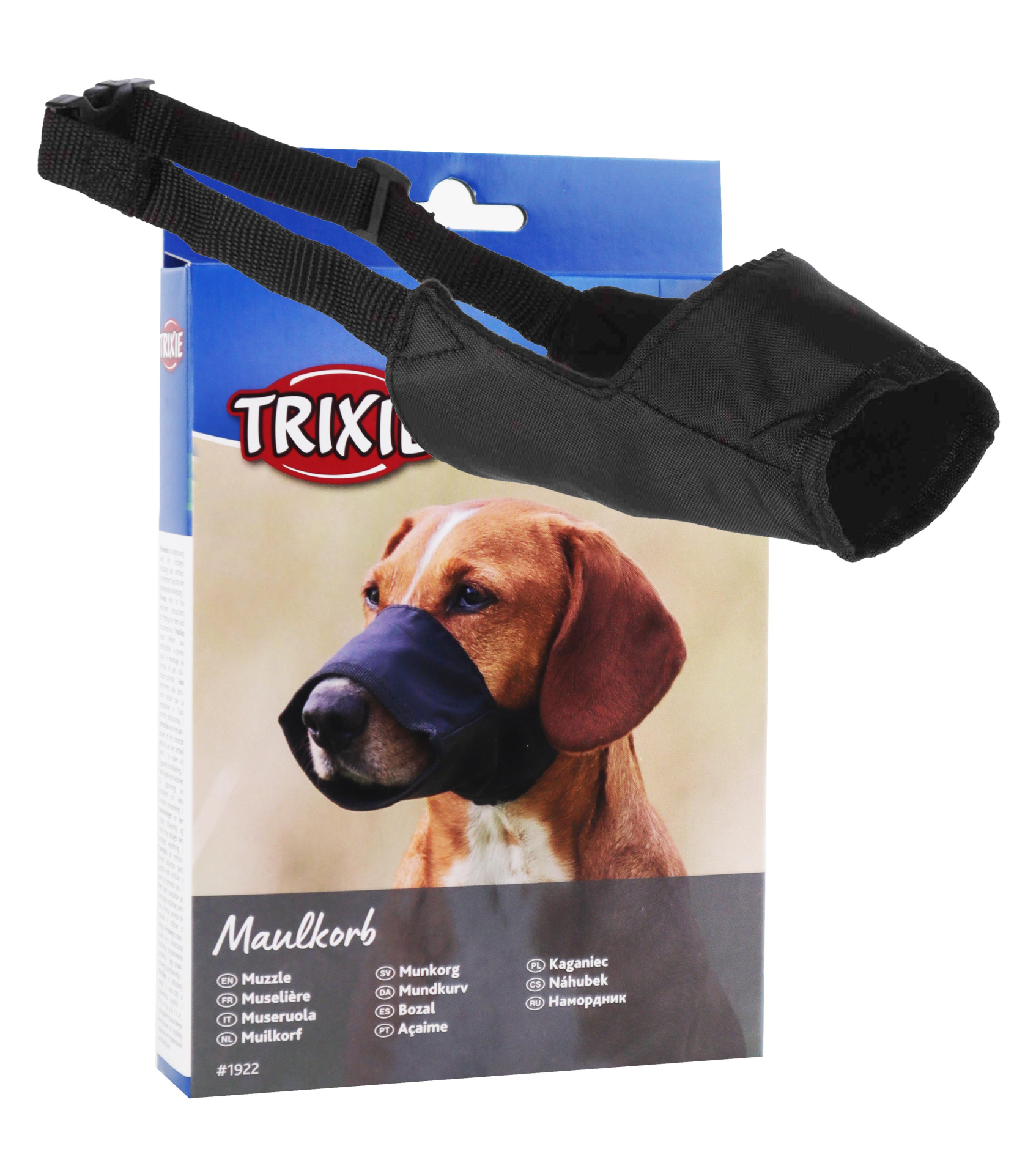 Náhubek fixační pes L 31cm/8,5cm černá TR