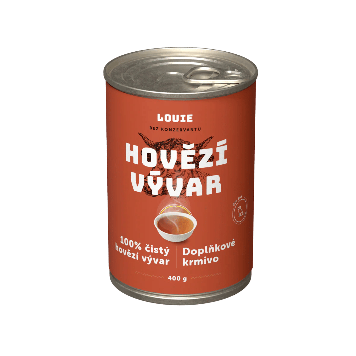 Louie Dog konz. Hovězí vývar 400g