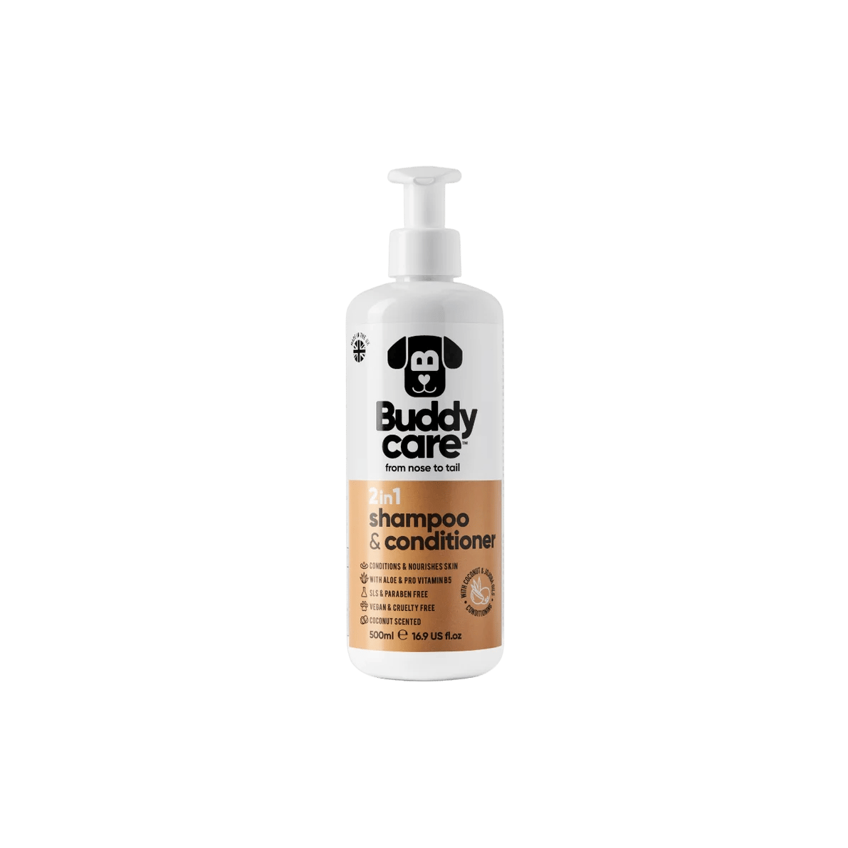 Šampon a kondicionér pro psy Buddycare 2v1 Cocon.500ml