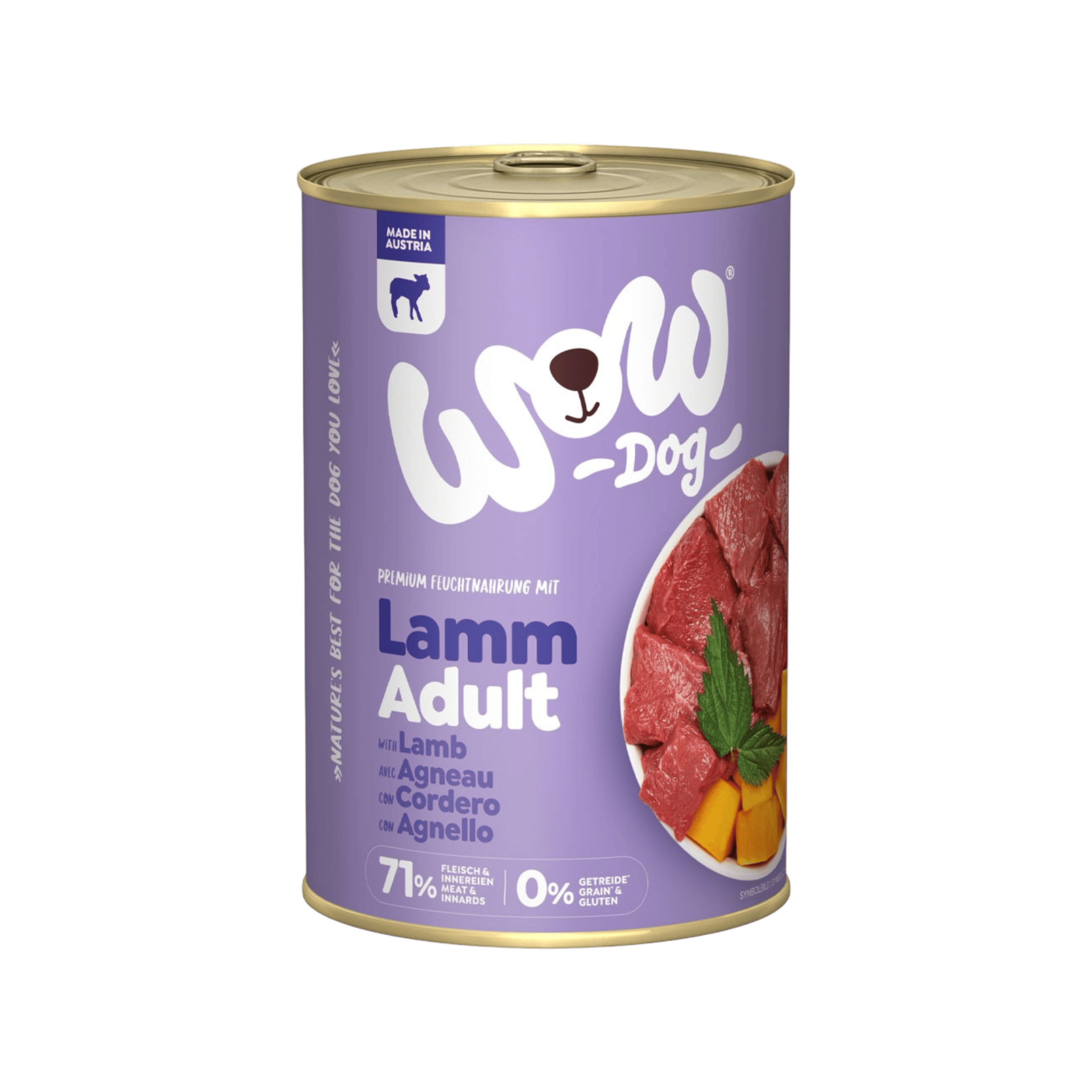 WOW konzerva Adult jehněčí s dýní 400g