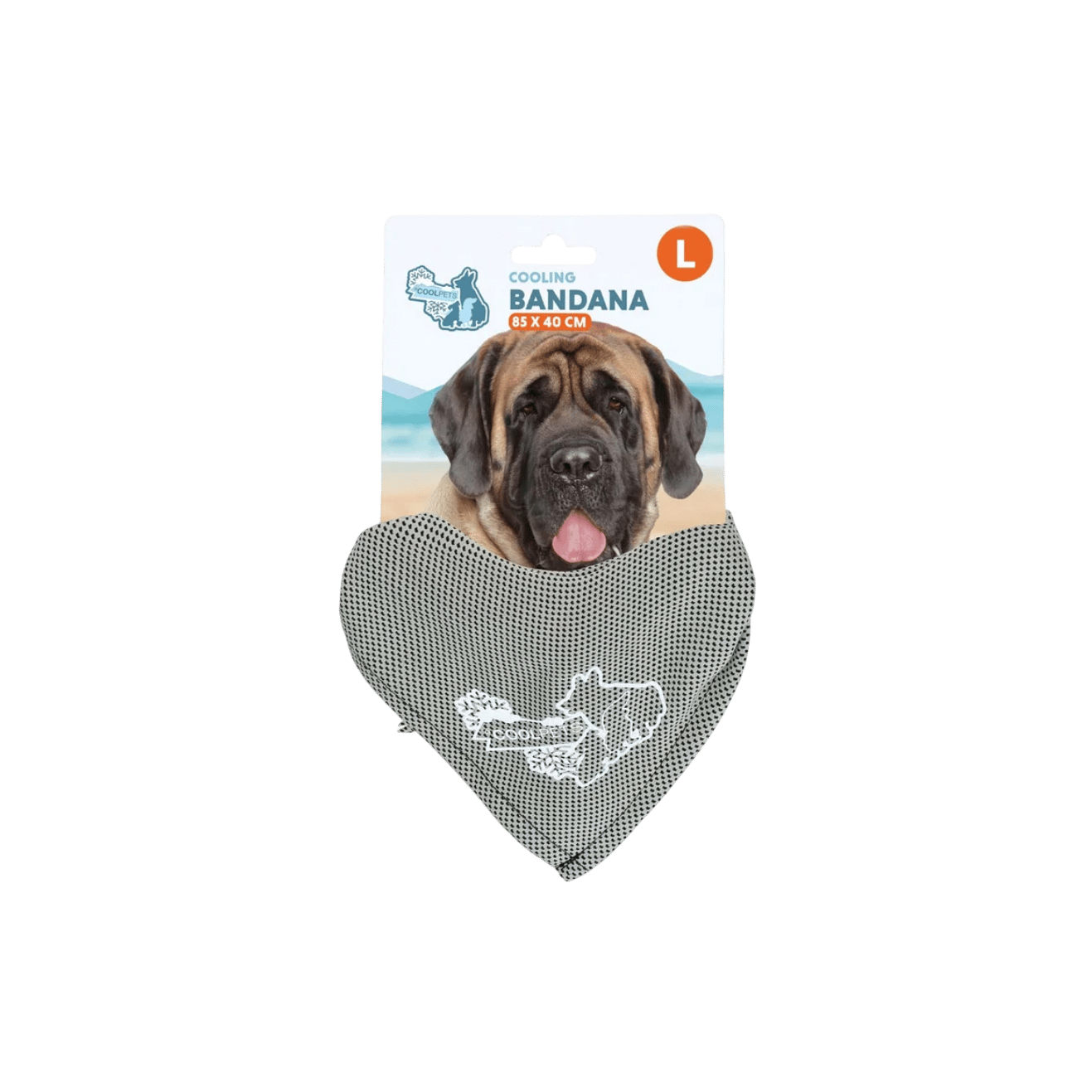 CoolPets chladící šátek Beige vel. L/85x40cm