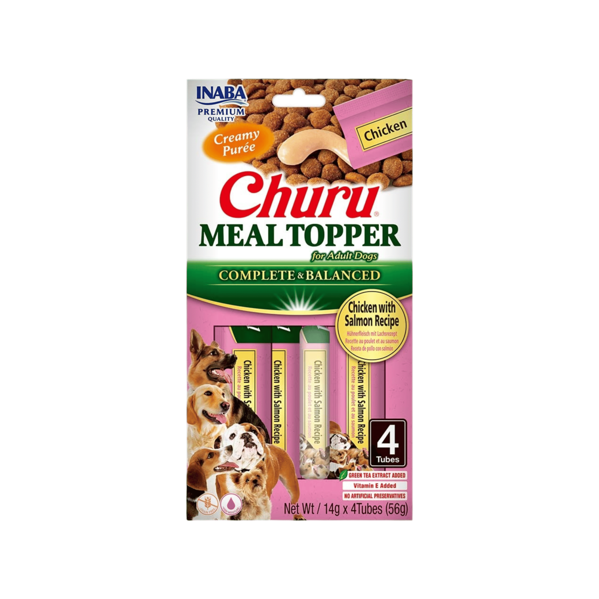 Churu Dog Meal Topper Chicken with Salmon Recipe 4x14g