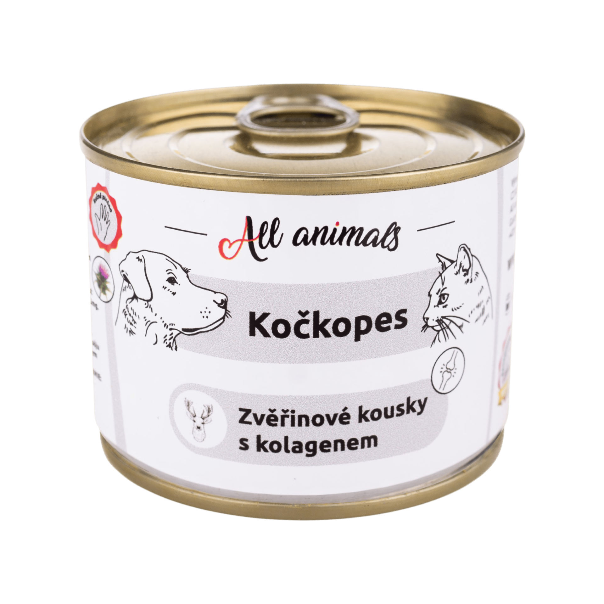 All Animals kočkopes konz. Zvěřinové kousky s kol.200g