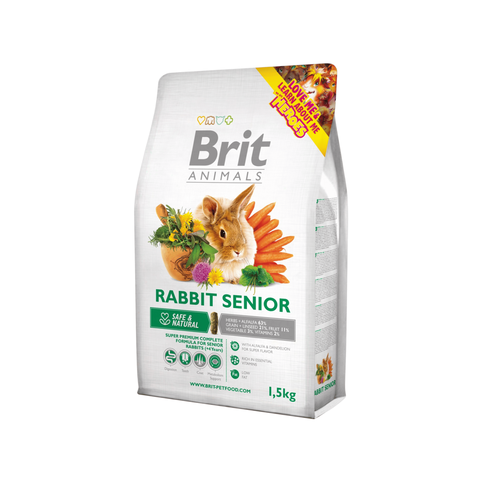 Brit Animals Rabbit Senior Complete 1,5kg