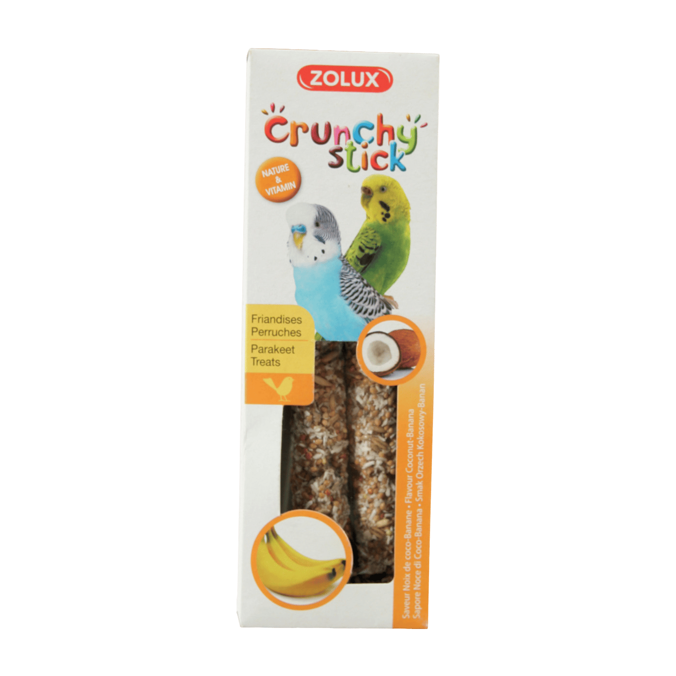Crunchy Stick Parakeet Kokos/Banán 2ks Zolux