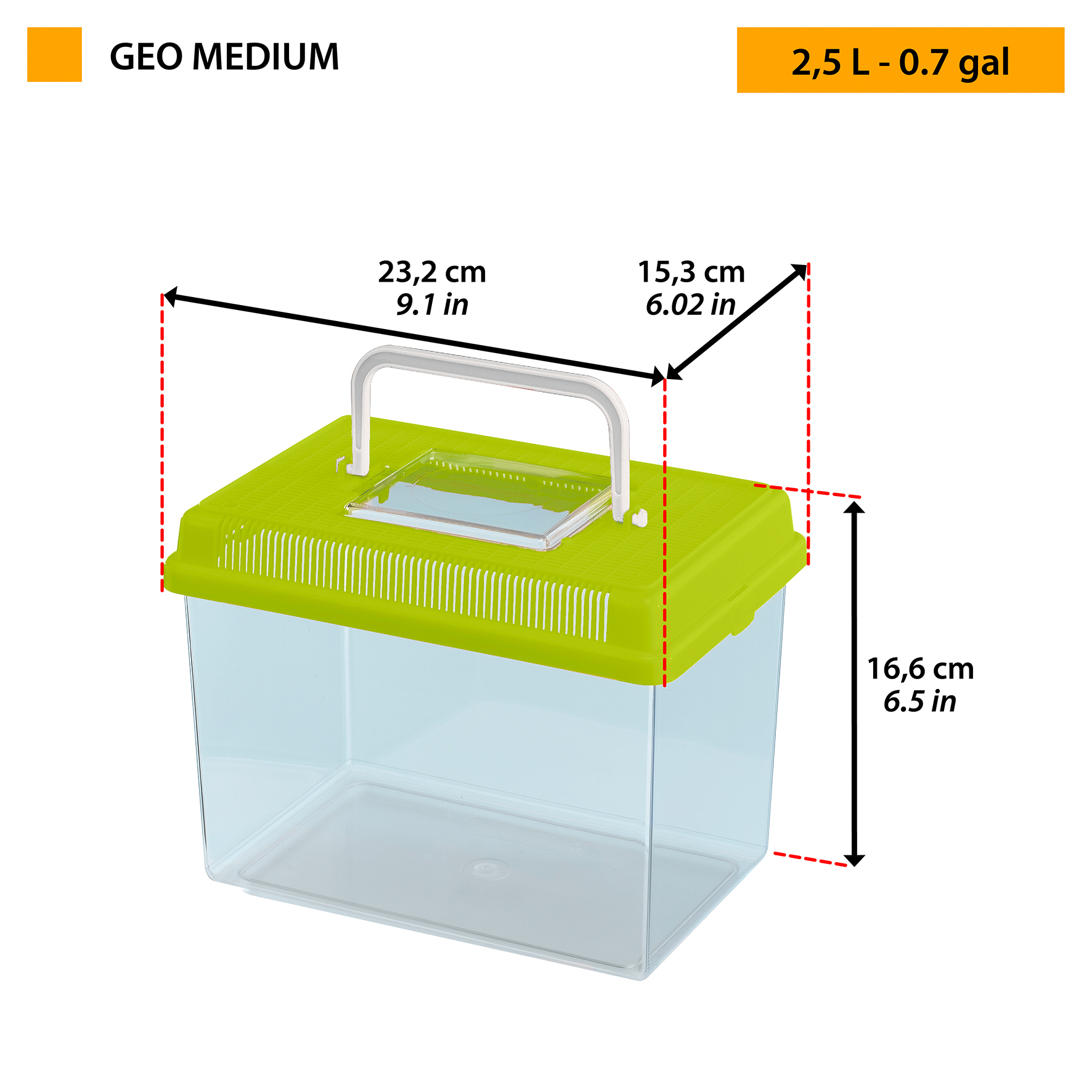 Přepravka GEO M 23,2x15,3x16,6cm 2,5l FP