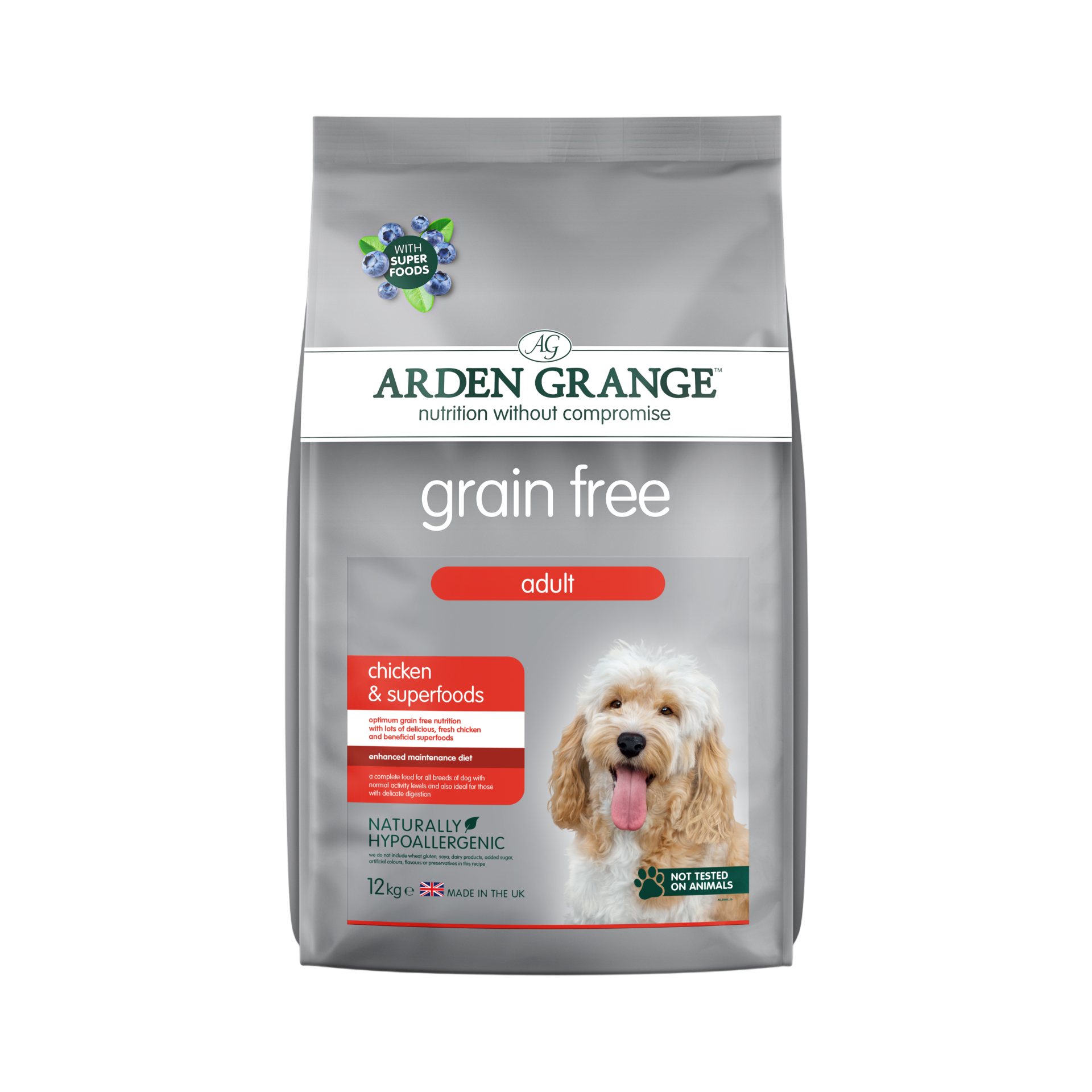 Arden Grange GF Dog Adult Chicken&Superfoods 12kg