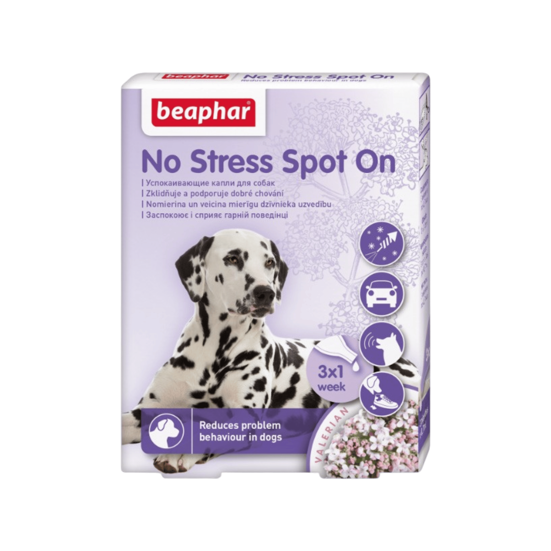 Beaphar No Stress Spot On pro psy 3 pipety á 0,7ml