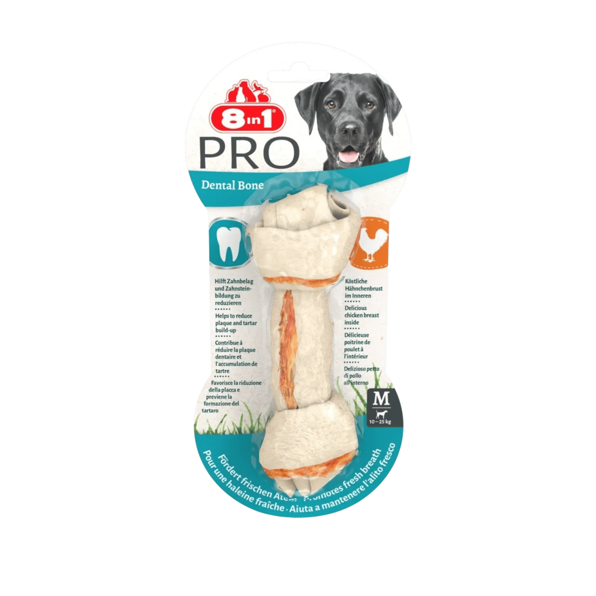 Pochoutka 8in1 Dental Delights Bone M/1ks