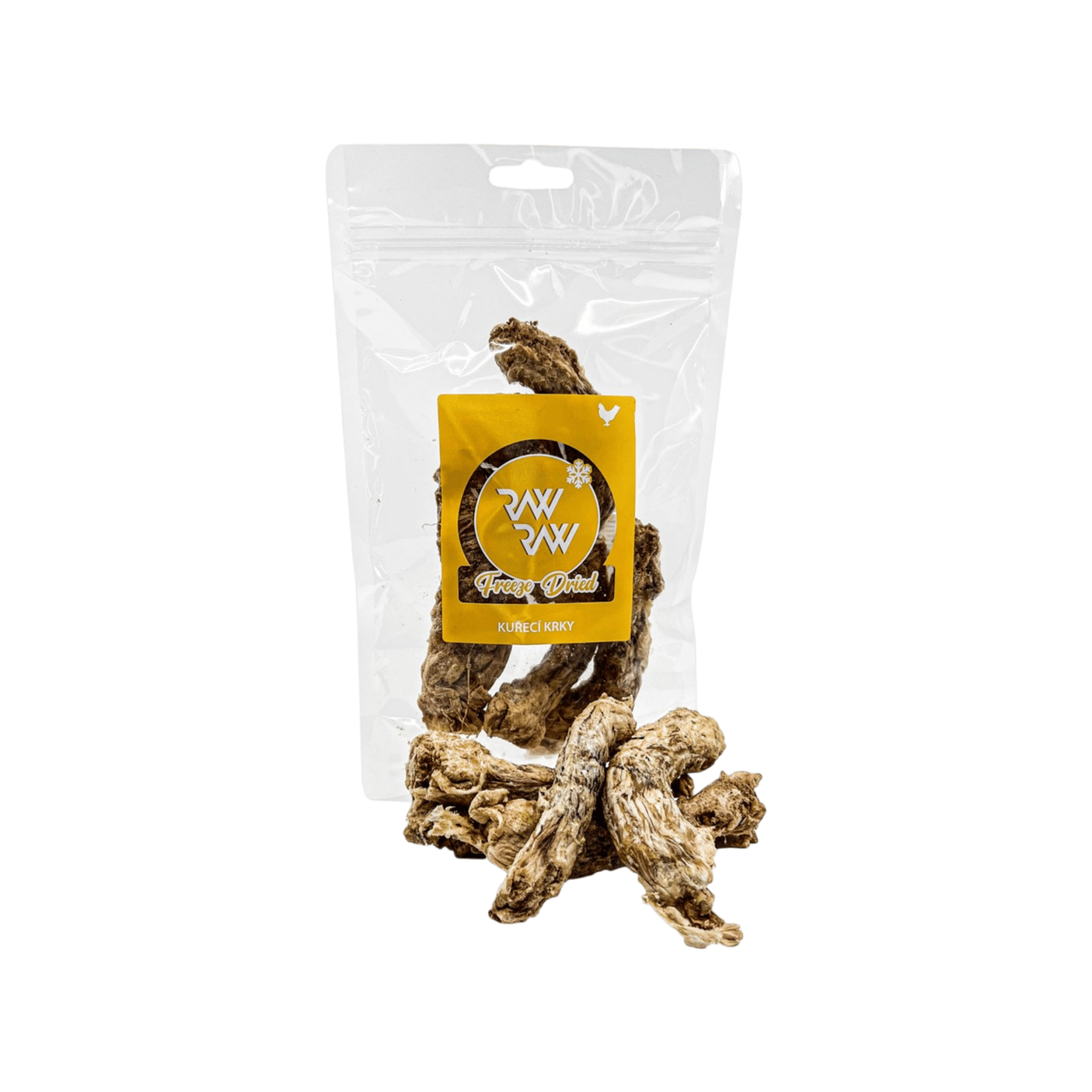 Raw Raw pochoutka mrazem sušené Kuřecí krky 5ks