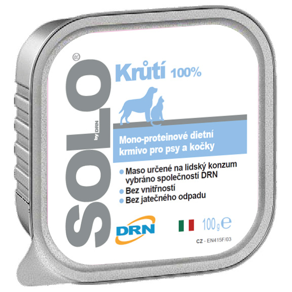 SOLO Tacchino 100% (krůta) vanička 100g