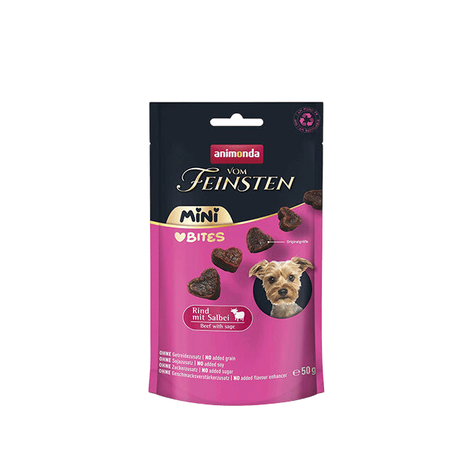 Animonda pes VF poch. Mini Bites hovězí/šalvěj 50g
