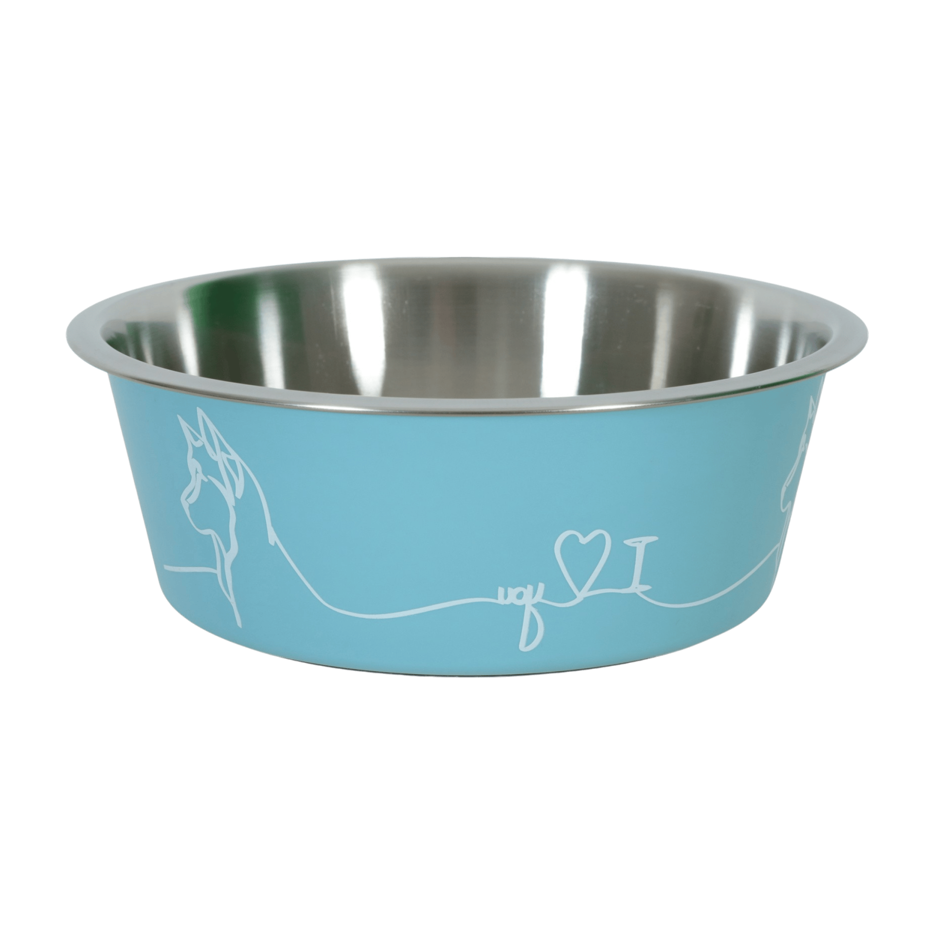 Miska nerez pes LOVE DOG 1,2l modrá Zolux