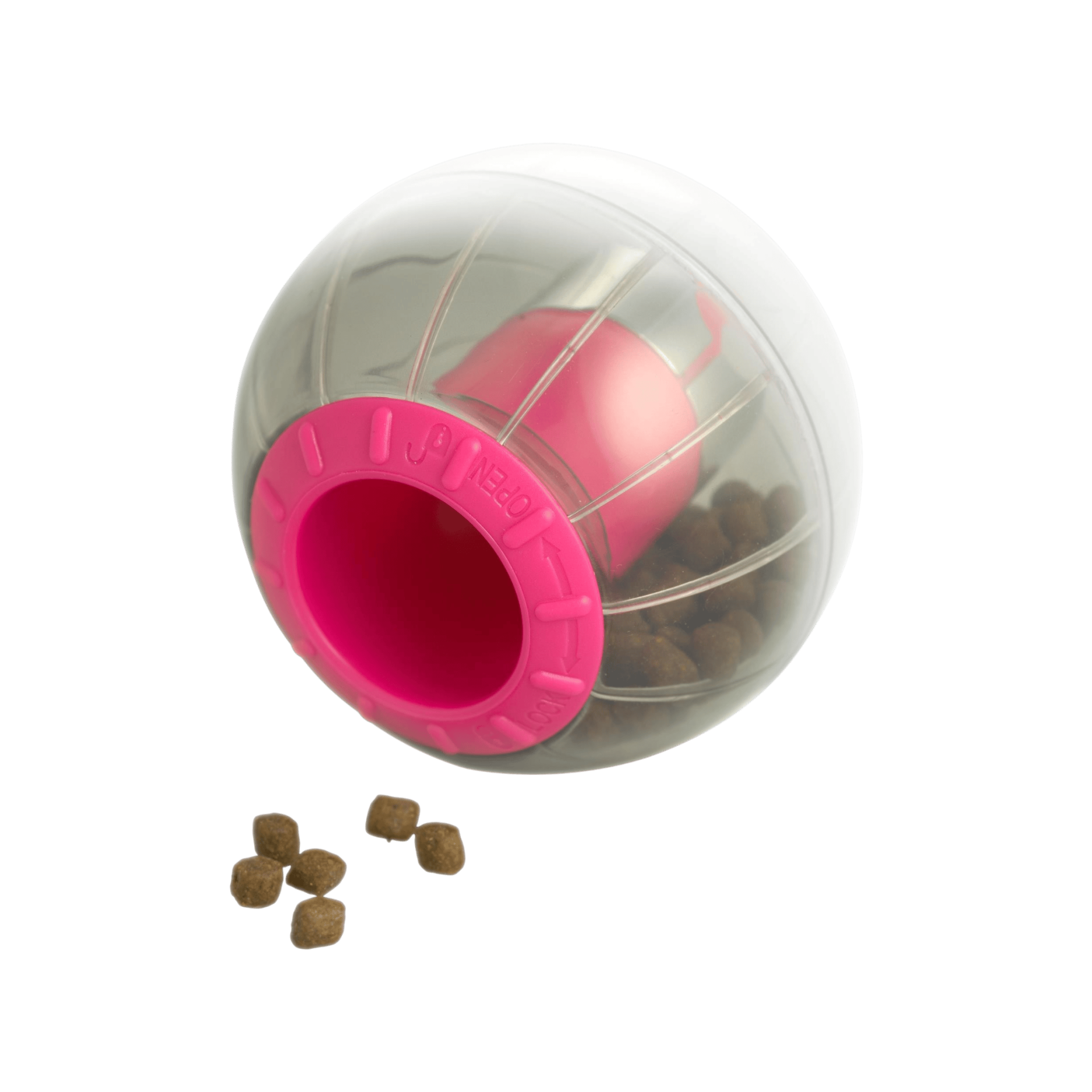 Hračka kočka CATRINE Catmosphere treat ball růžová