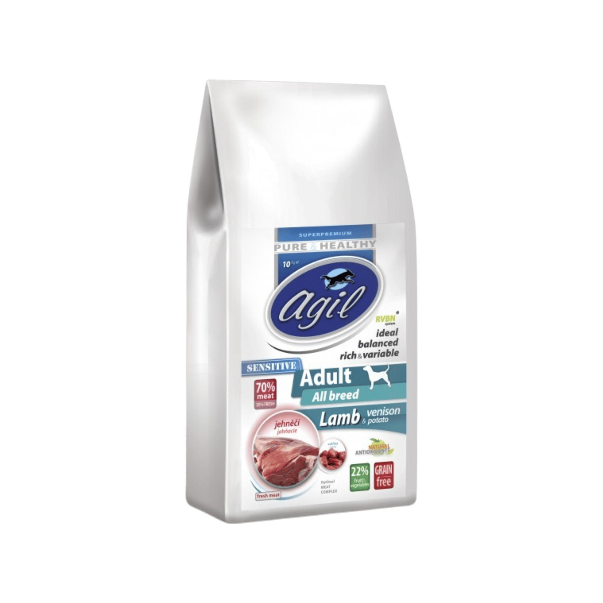 Agil Adult Sensitive GF Lamb&Venison&Potato 10kg