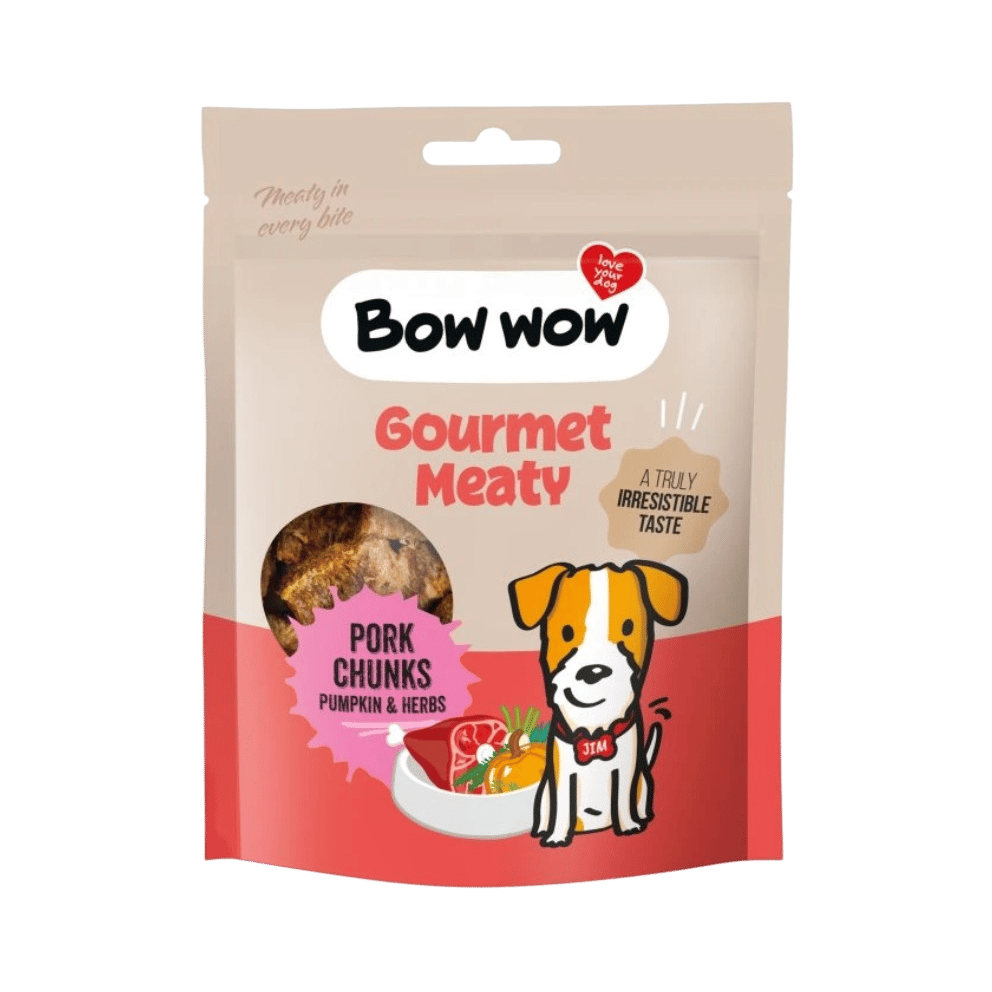 Bow wow poch. Masíčka s vepřovým,dýní a bylinkami 60g