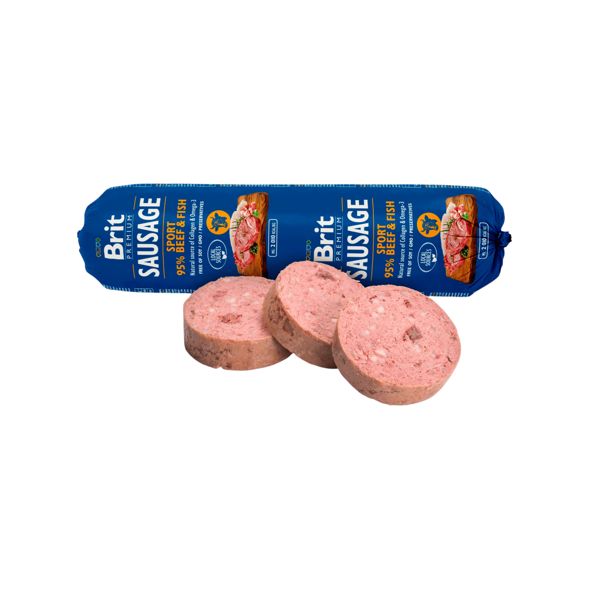 Brit Sausage Beef & Fish-Sport Formula 800g