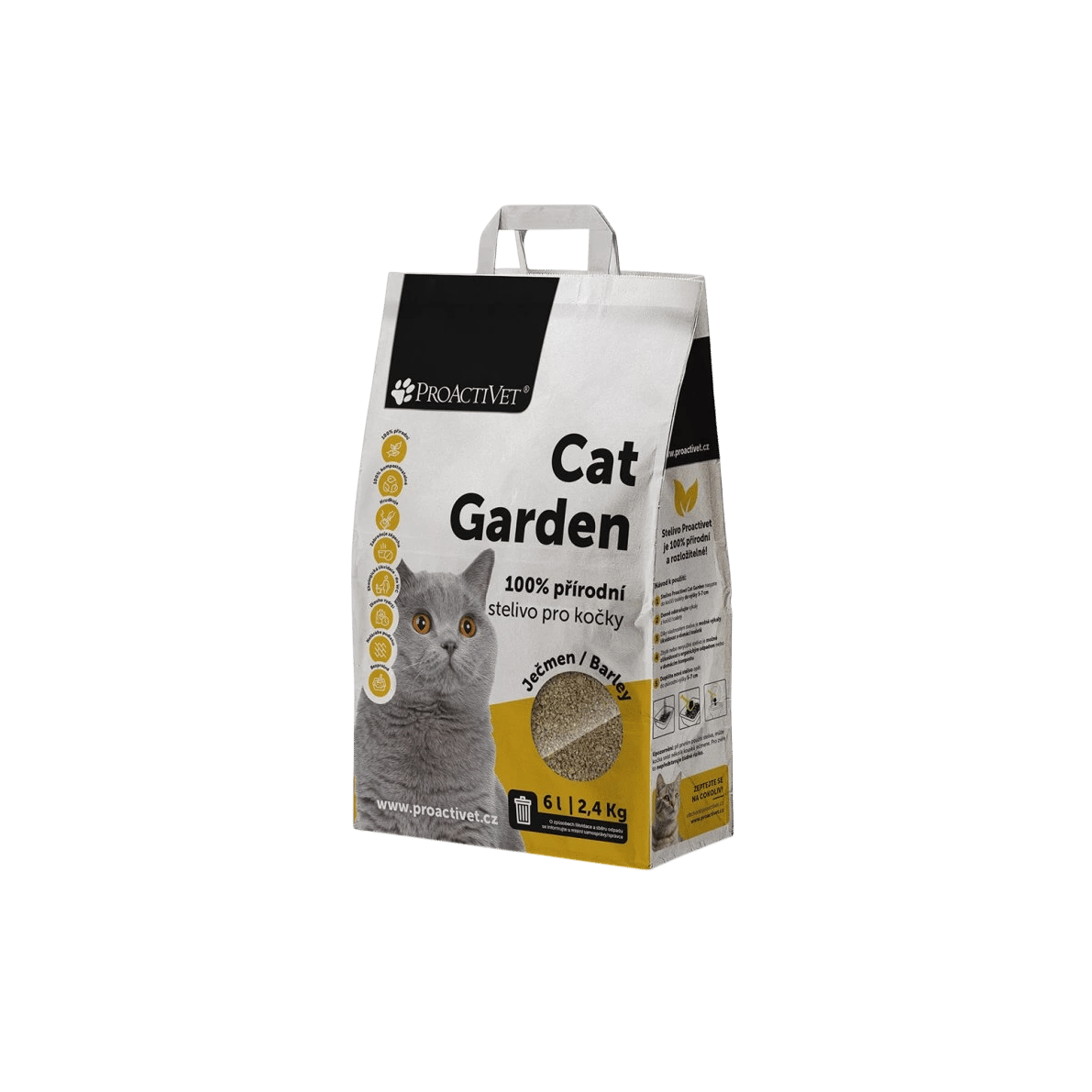 Podestýlka Proactivet Cat Garden Ječmen 6l