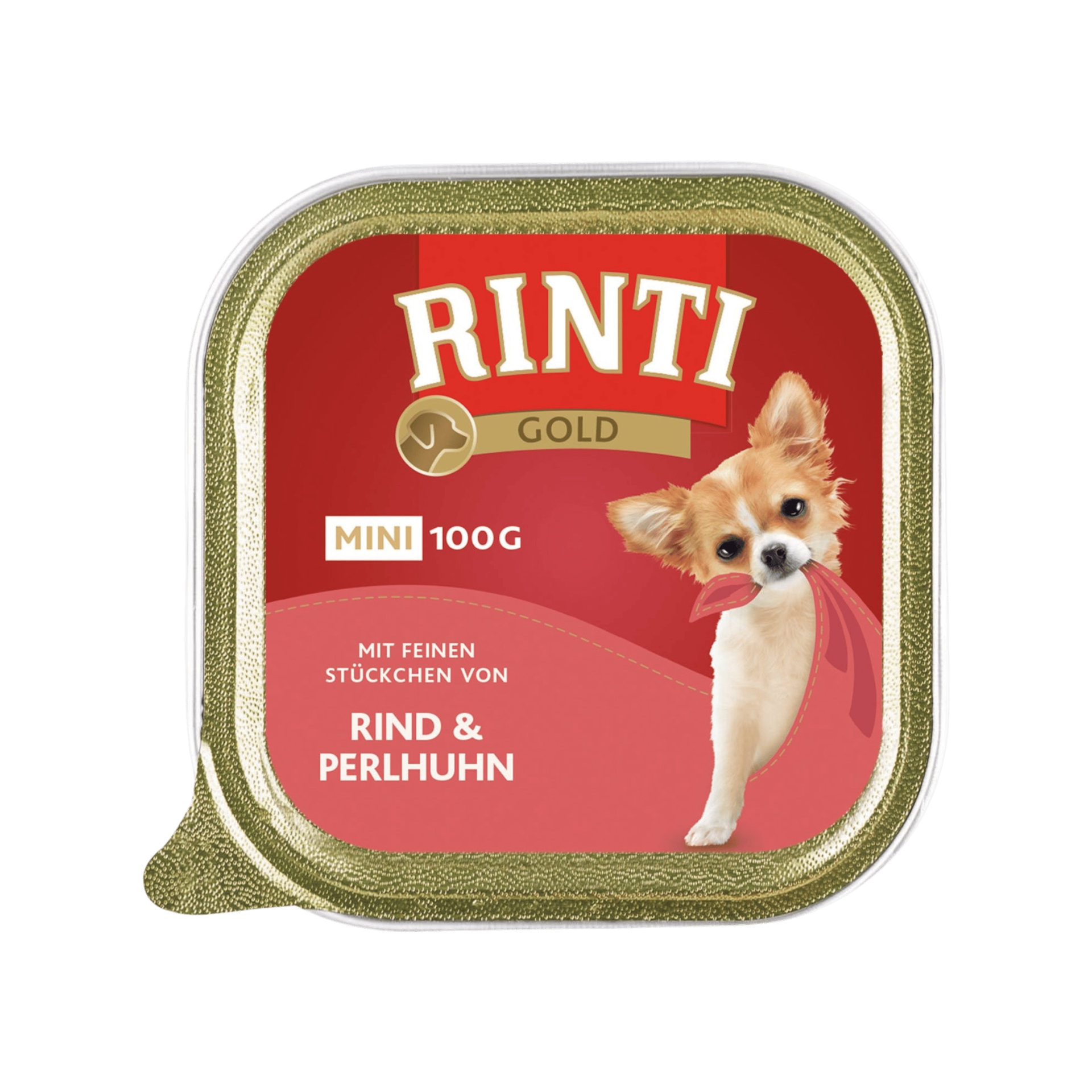 Rinti Dog Gold Mini vanička hovězí+perlička 100g