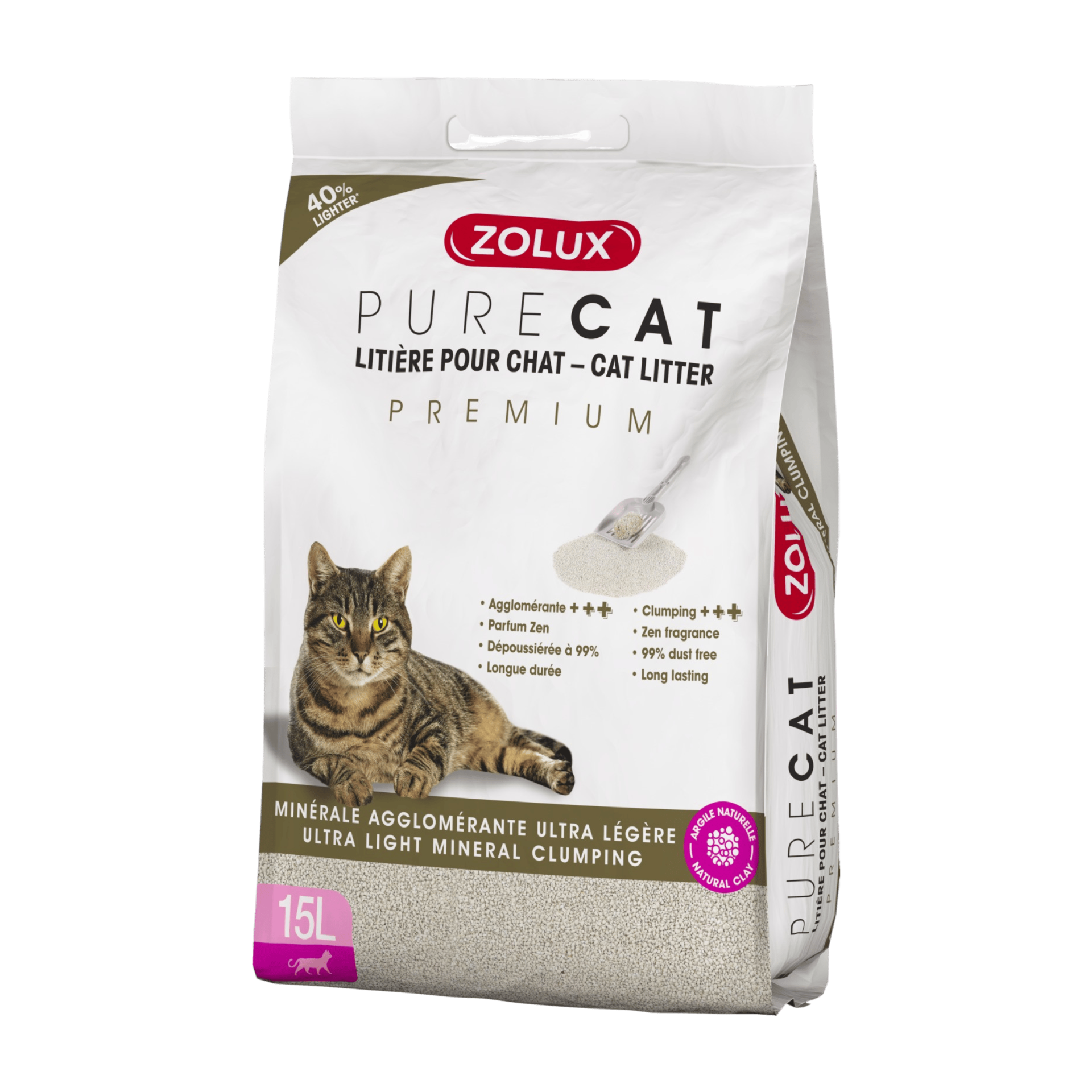 Podestýlka PURECAT mineral Premium 15l Zolux