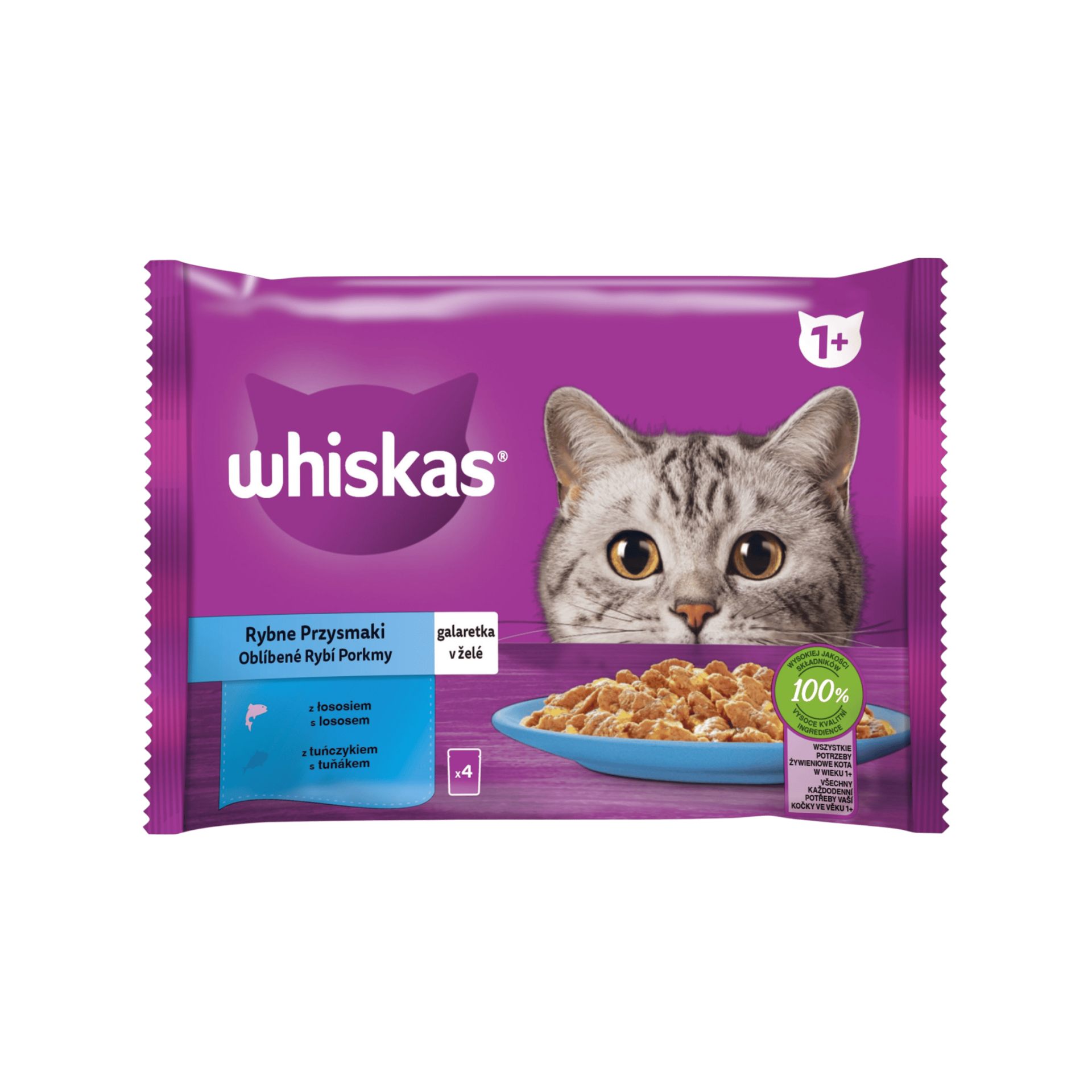 Whiskas kaps. Core rybí výběr v želé 4x85g