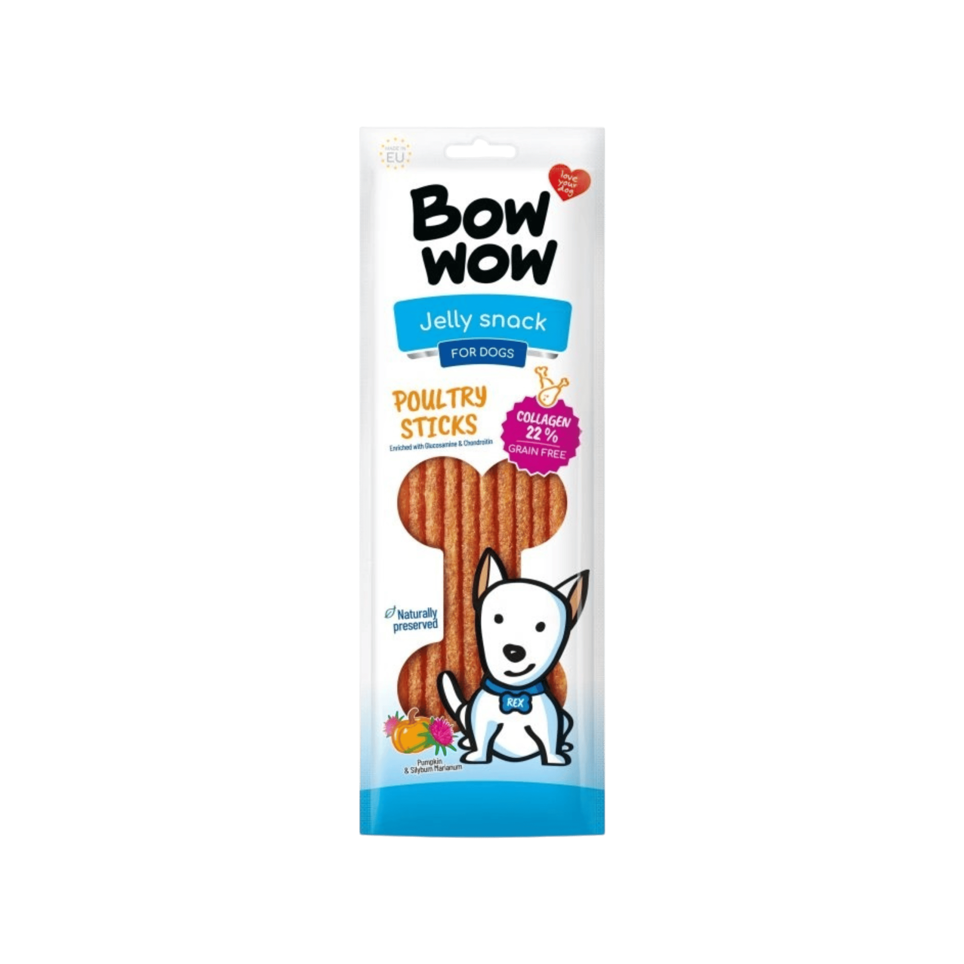 Bow wow poch. Drůbeží tyčinky 10ks