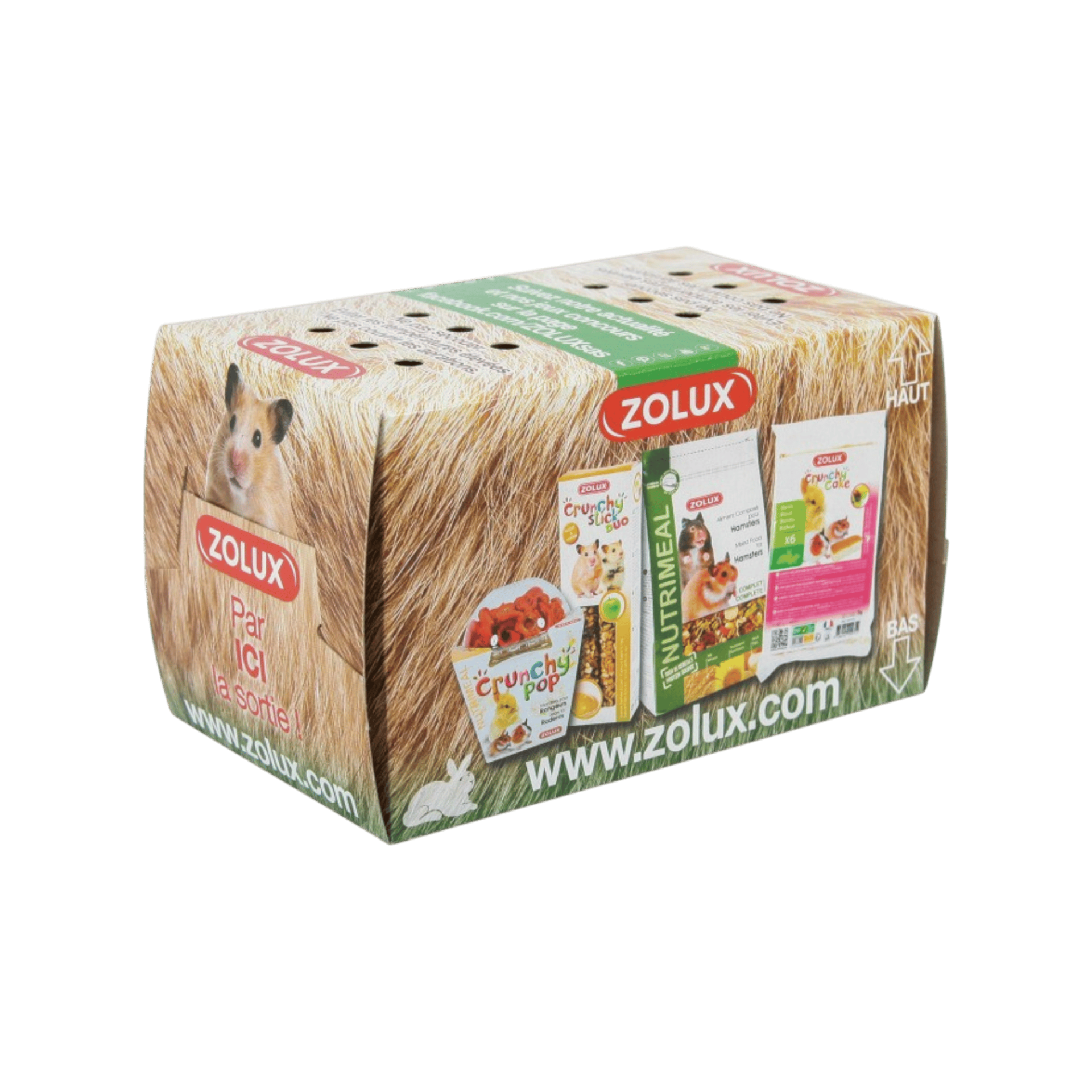 Přepravní krabice papírová pro hlodavce S Zolux