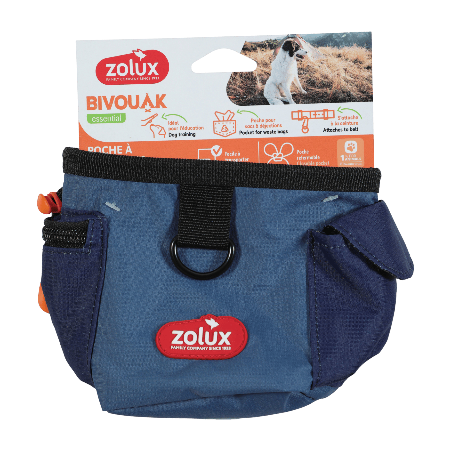 Taška na pamlsky BIVOUAK modrá Zolux
