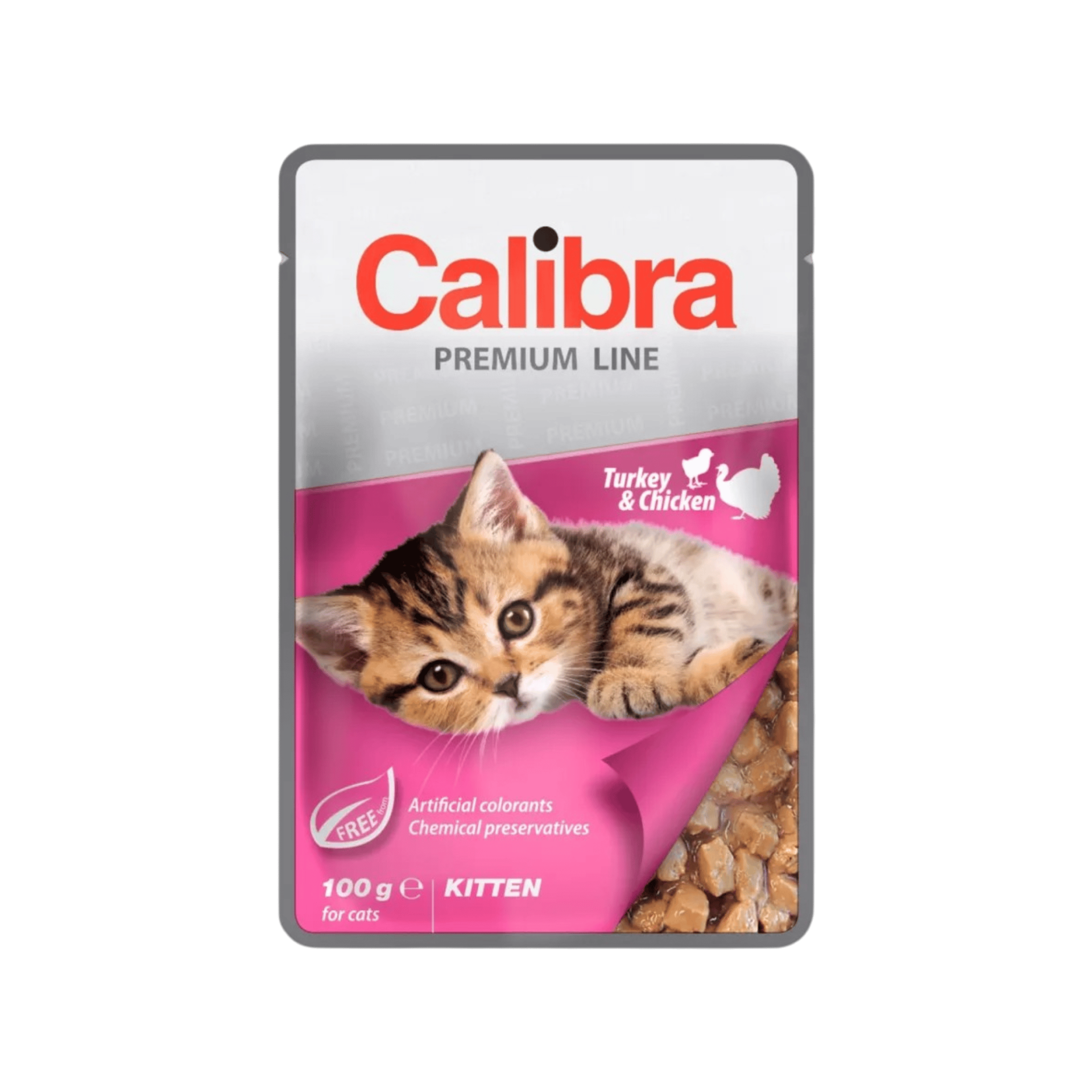 Calibra Cat  kapsa Premium Kitten Turkey & Chicken100g