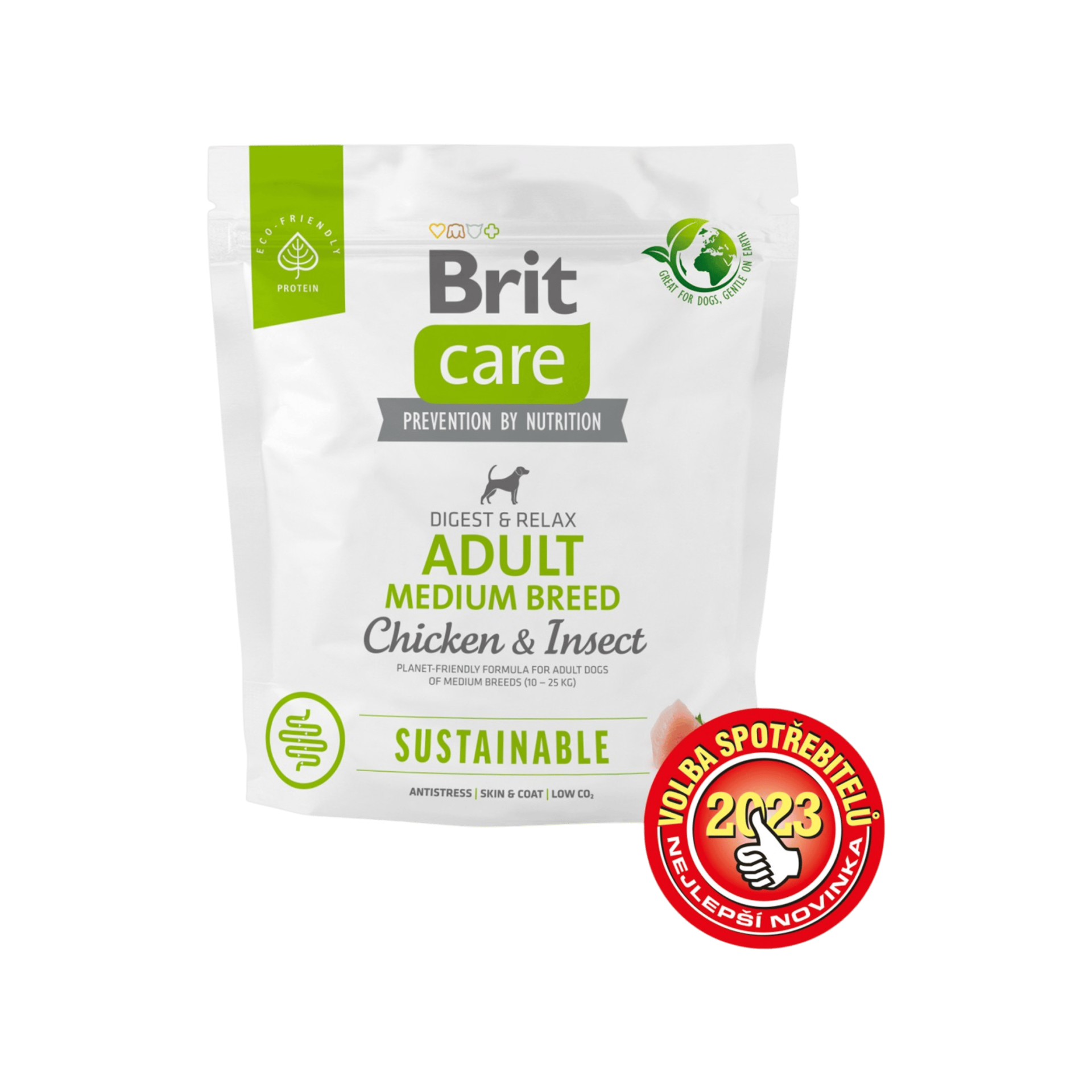Brit Care Dog Sustainable Adult Medium Breed 1kg