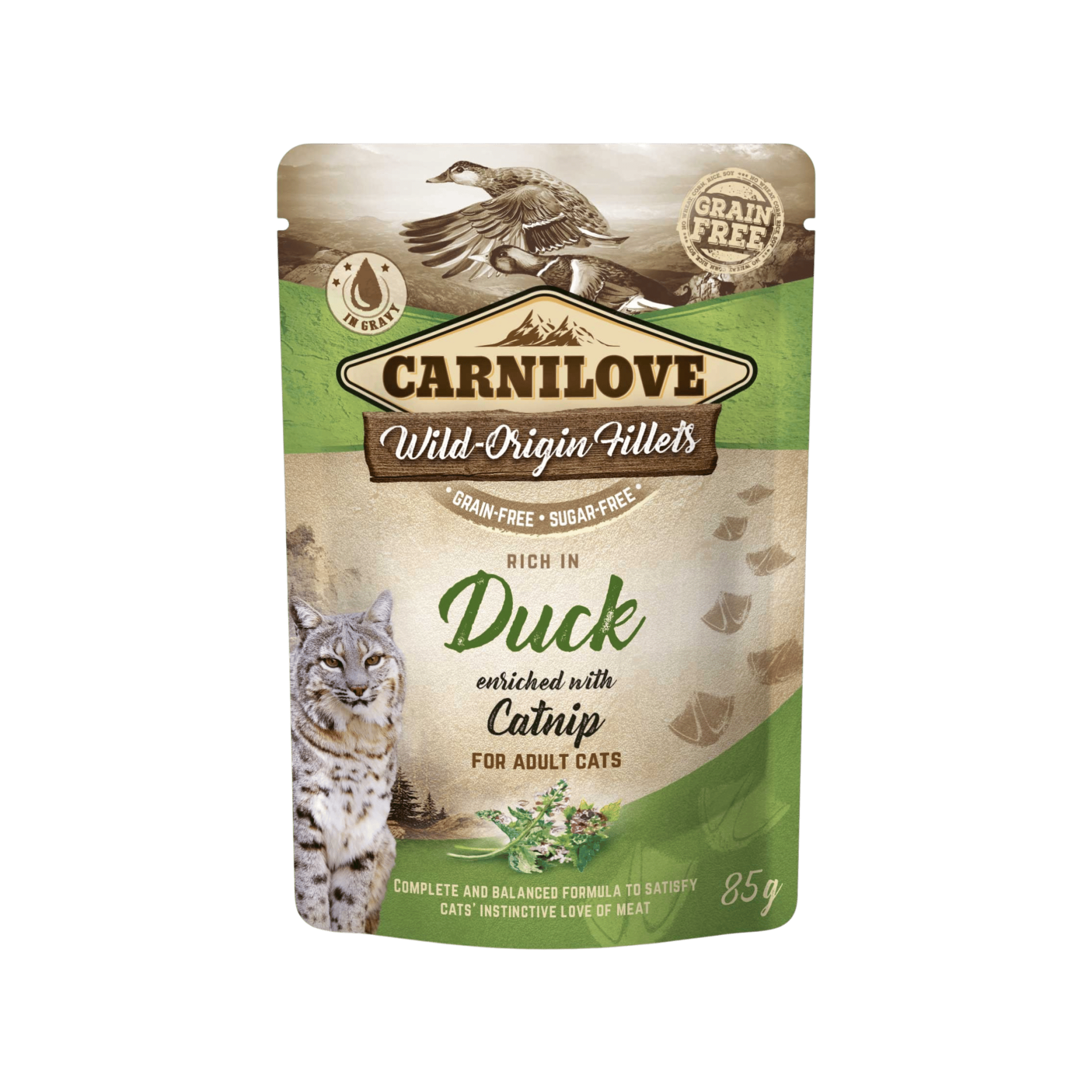 Carnilove Cat Pouch Duck Enriched With Catnip 85g
