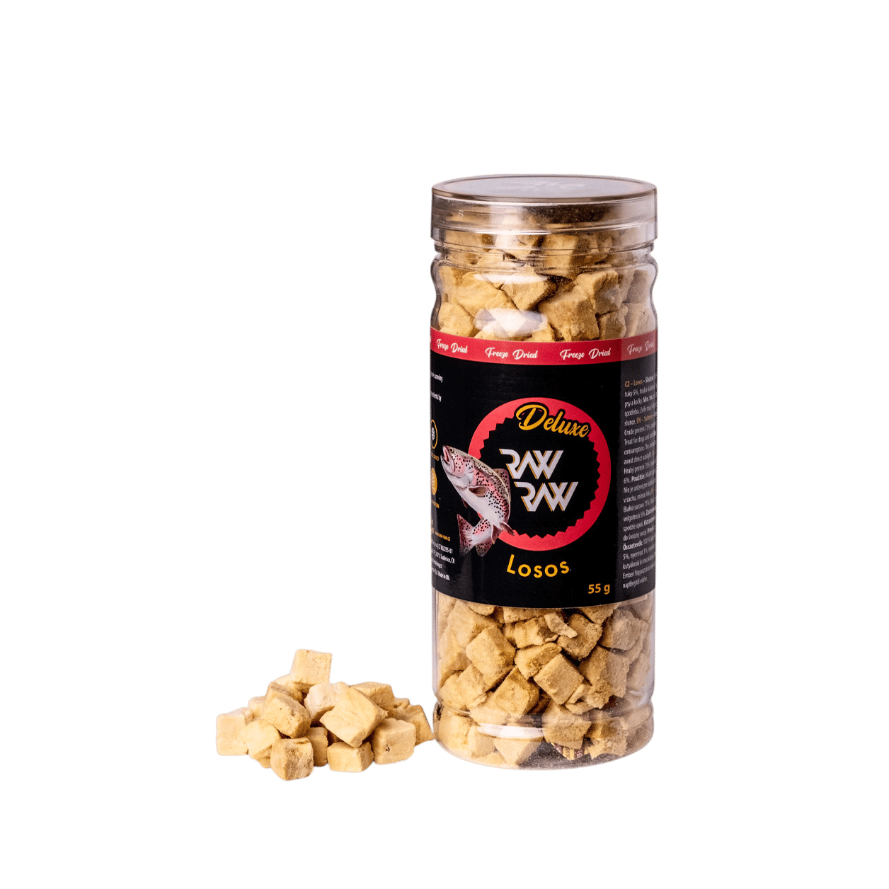 Raw Raw poch. Deluxe mrazem sušený Losos 55g