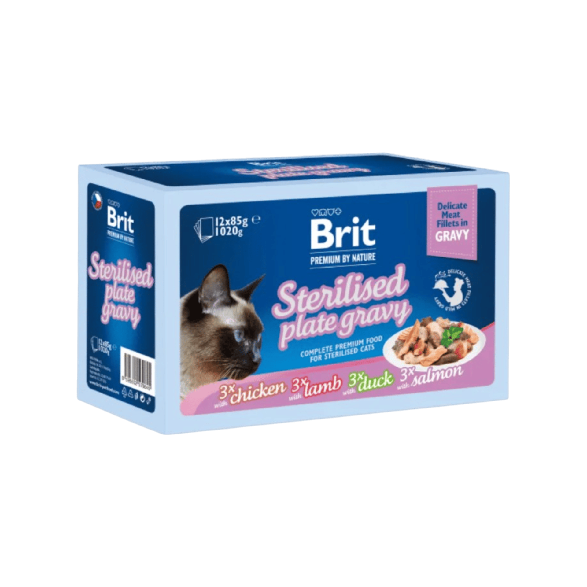 Brit Premium Cat D Fillets Gravy FamPlate Steril.1020g