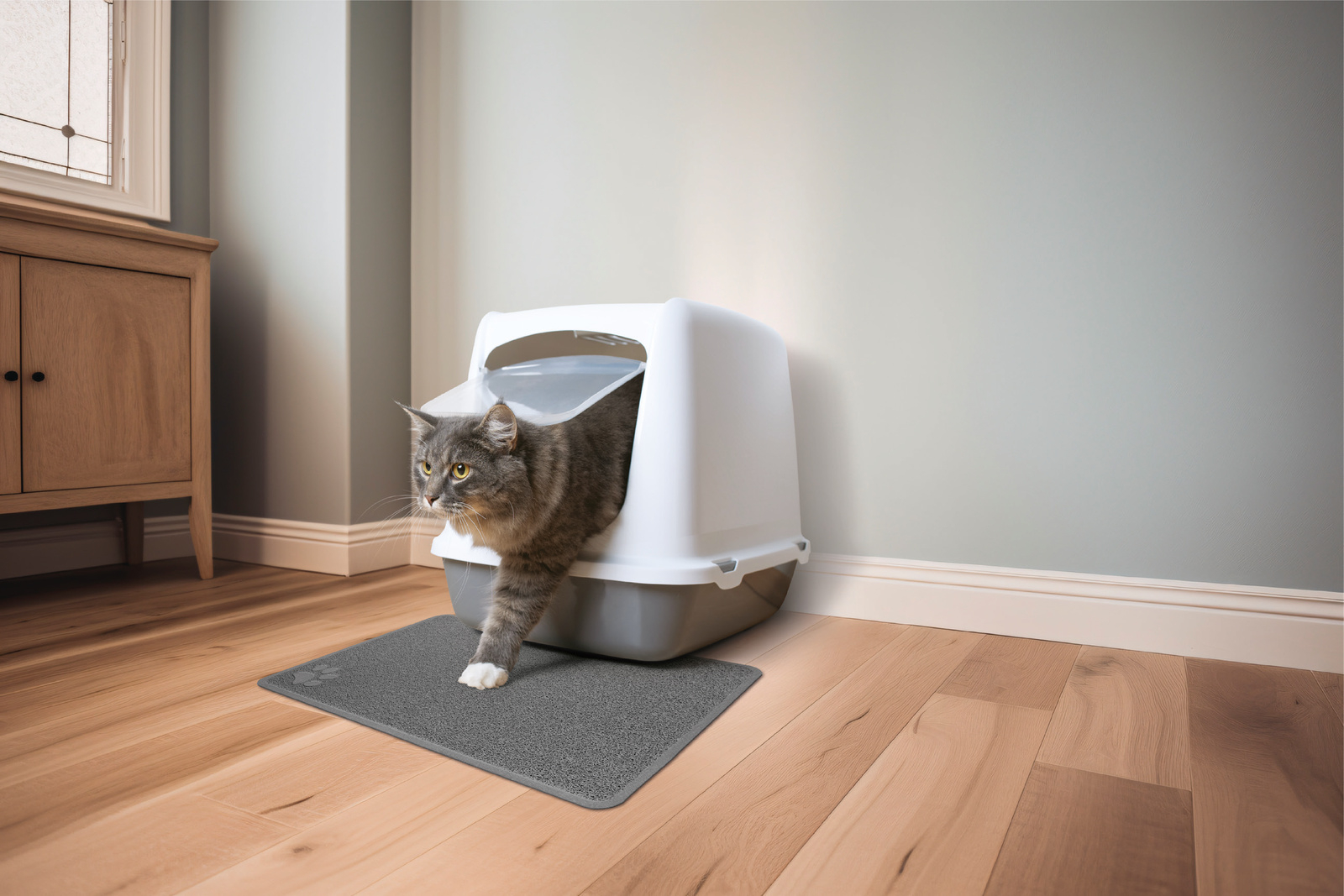 Předložka hyg. pro kočičí toaletu CARPET šedá M Zolux