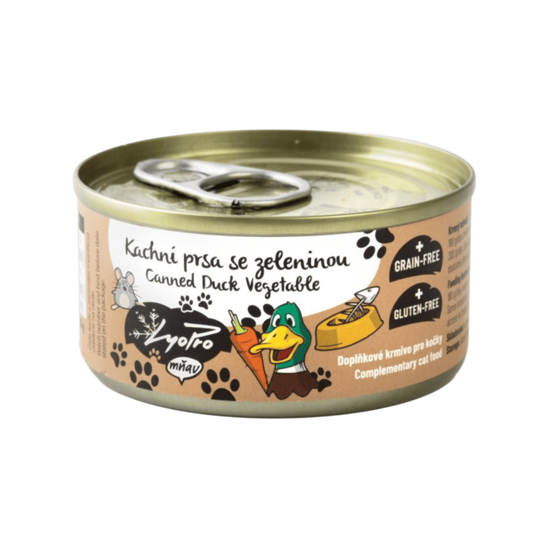 Lyopro CAT konz. Kachní prsa se zeleninou 85g