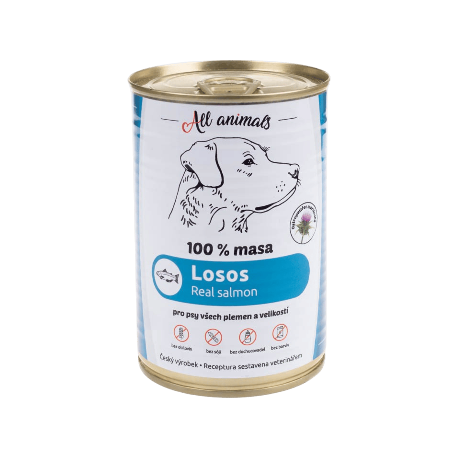 All Animals DOG konz. Losos mletý 400g