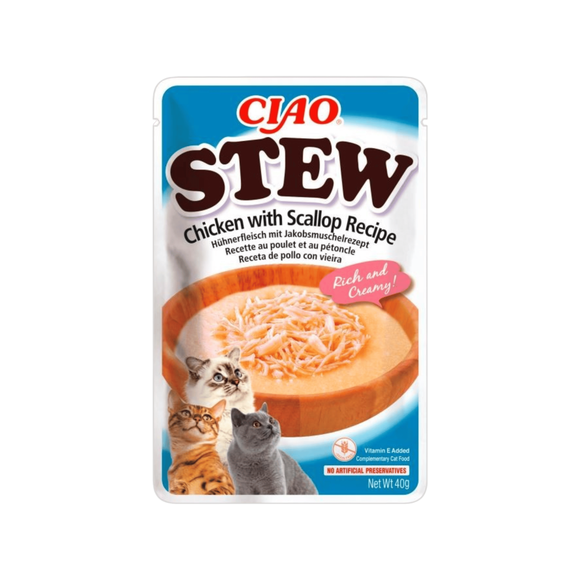 Churu Cat Stew Chicken with Scallop Recipe 40g