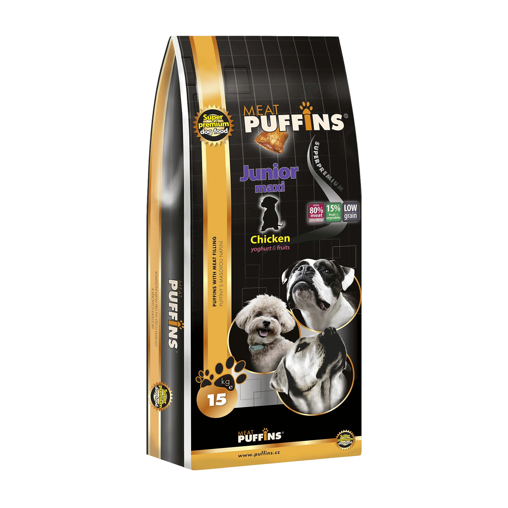 Puffins Dog Junior Maxi Chicken 15kg
