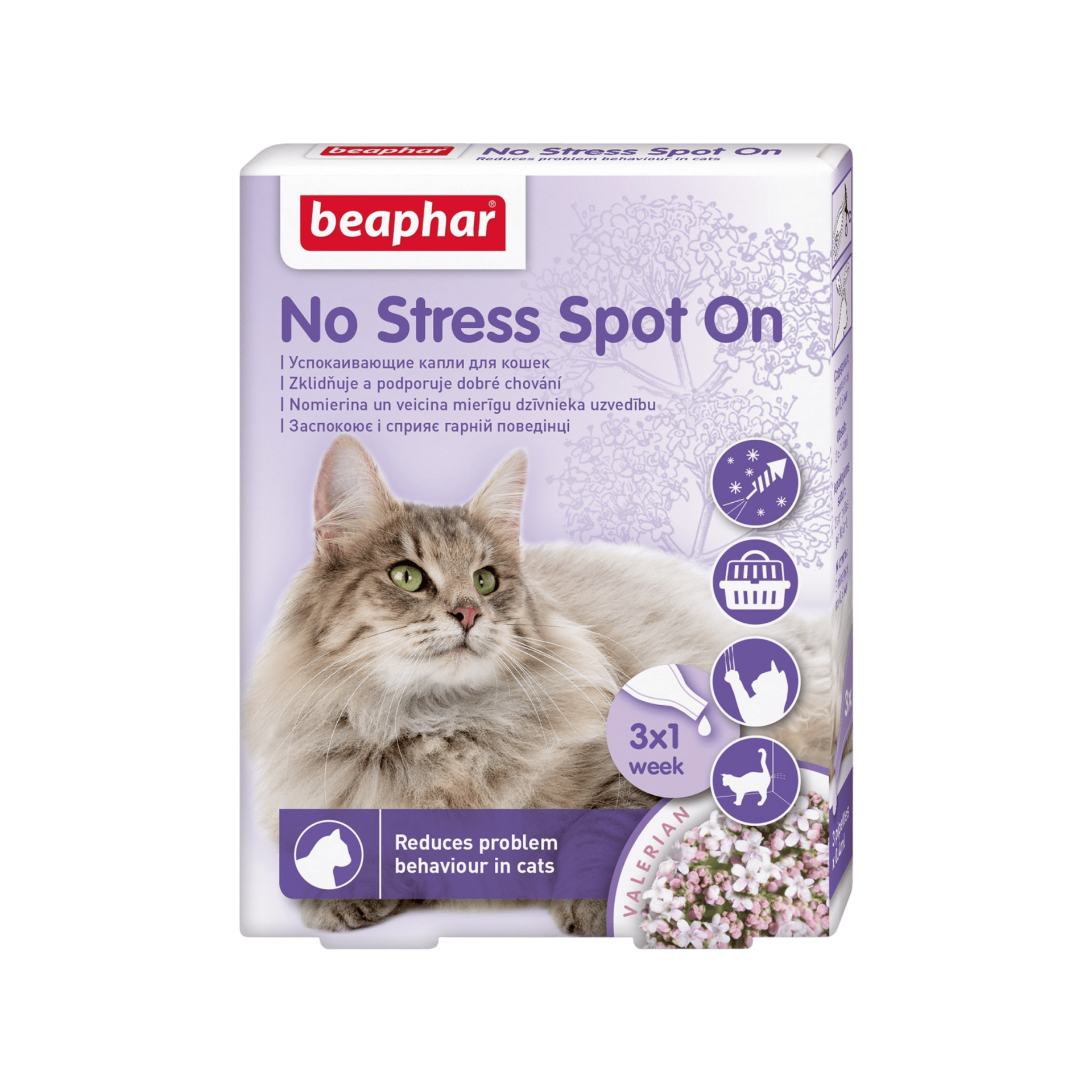 Beaphar No Stress Spot On pro kočky 3 pipety á 0,4ml