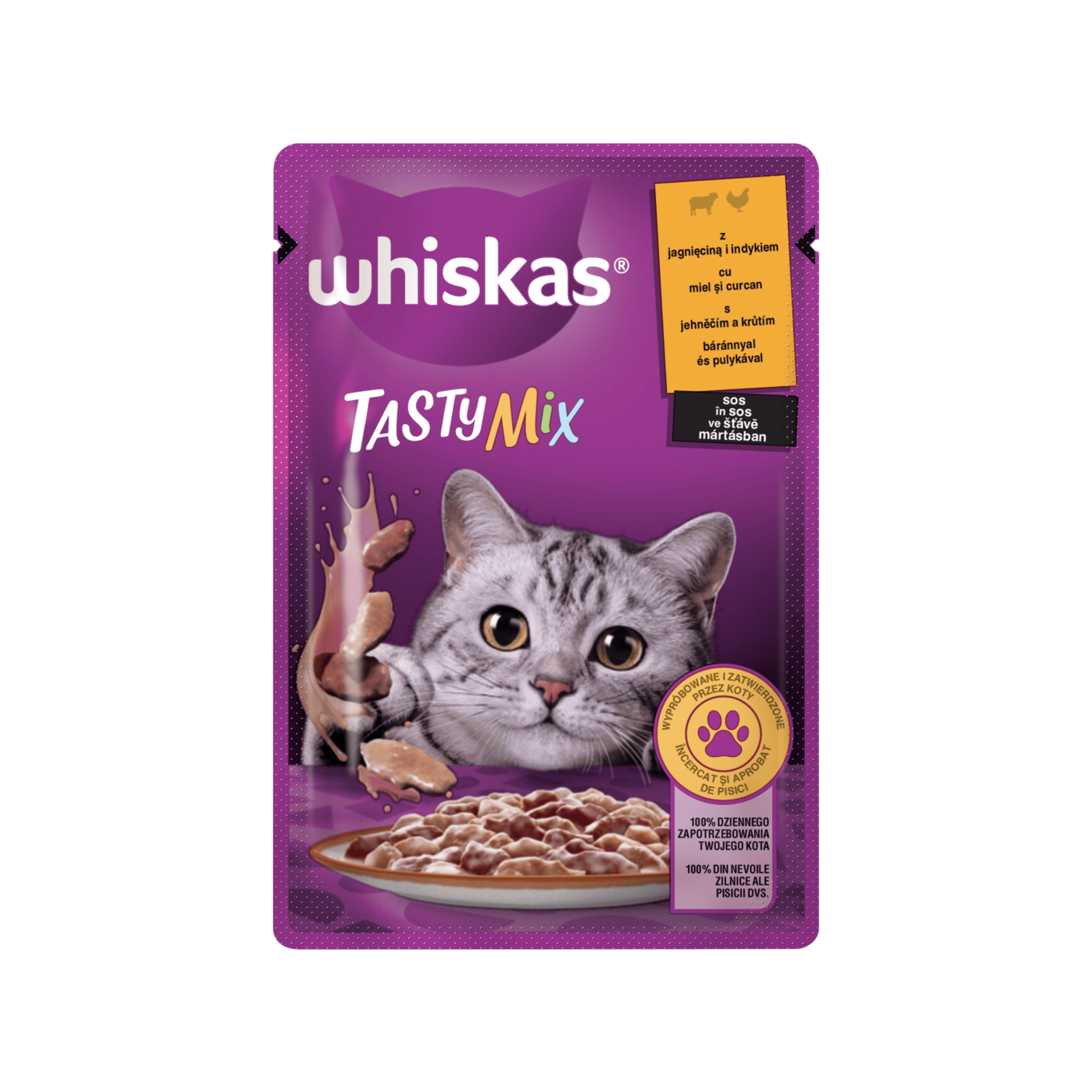 Whiskas kaps. Tasty Mix jehně ve štávě 85g
