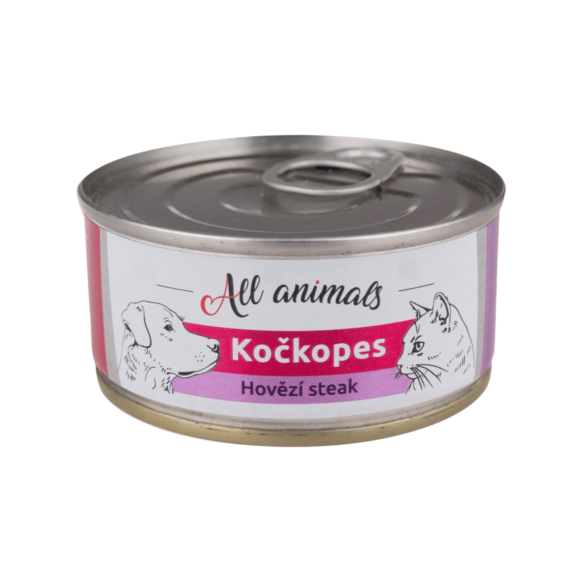 All Animals kočkopes konz. Steak z hovězí sval. 100g
