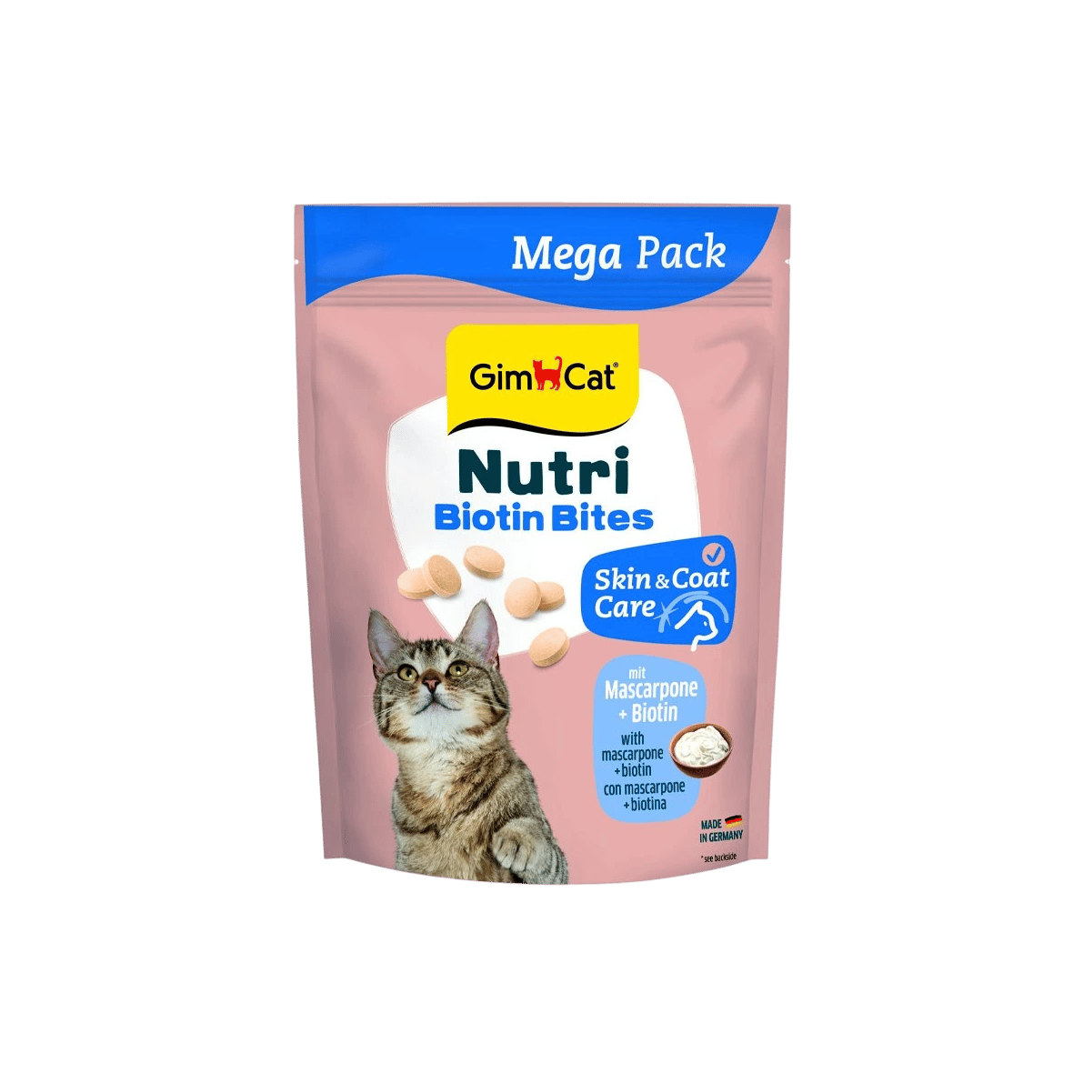 GimCat Nutri Biotin Bites tablety s mascarpone 425g