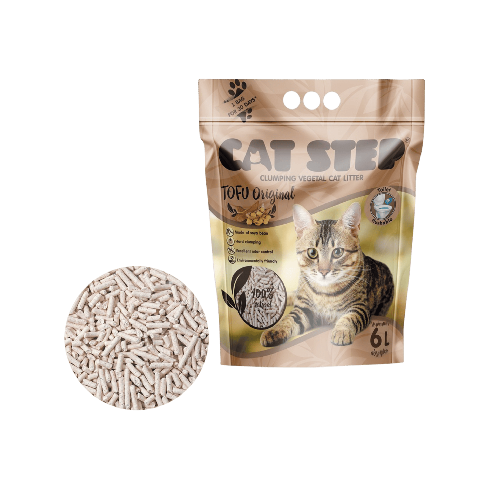 Podestýlka Cat Step Tofu Original 2,7kg/6l
