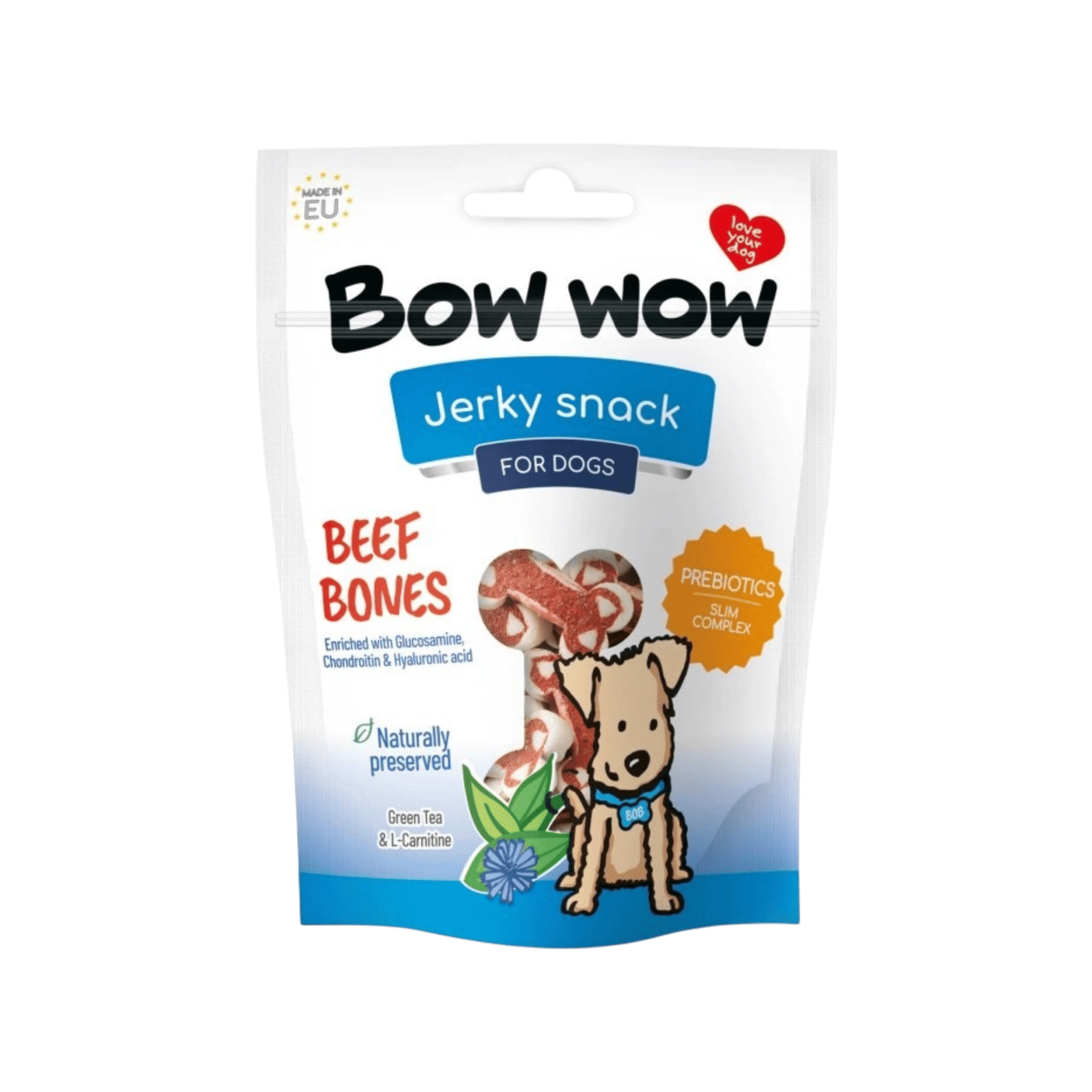 Bow wow poch. Hovězí kostičky 80g
