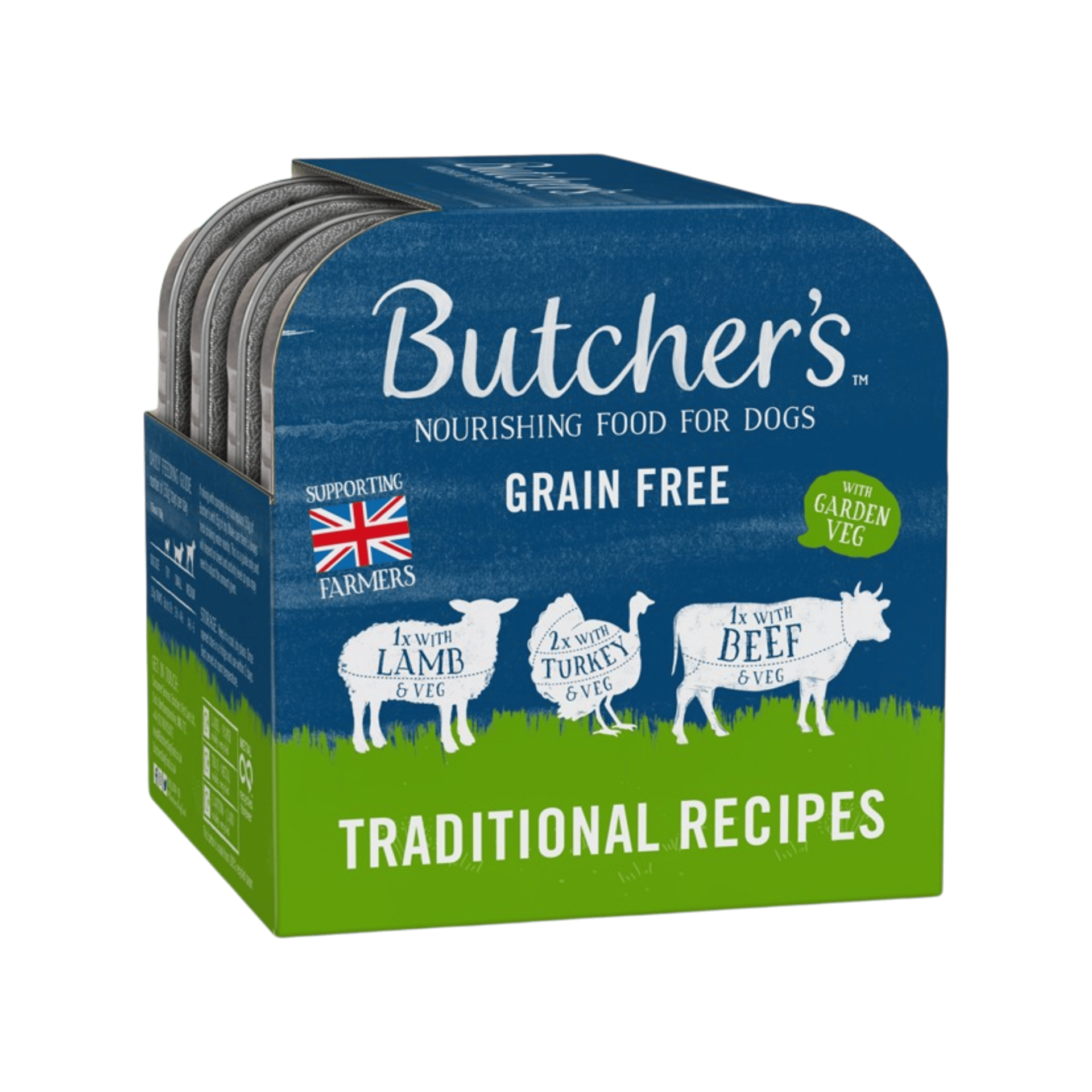 Butcher's Dog Original hovězí/krůt/jehn vanička 4x150g
