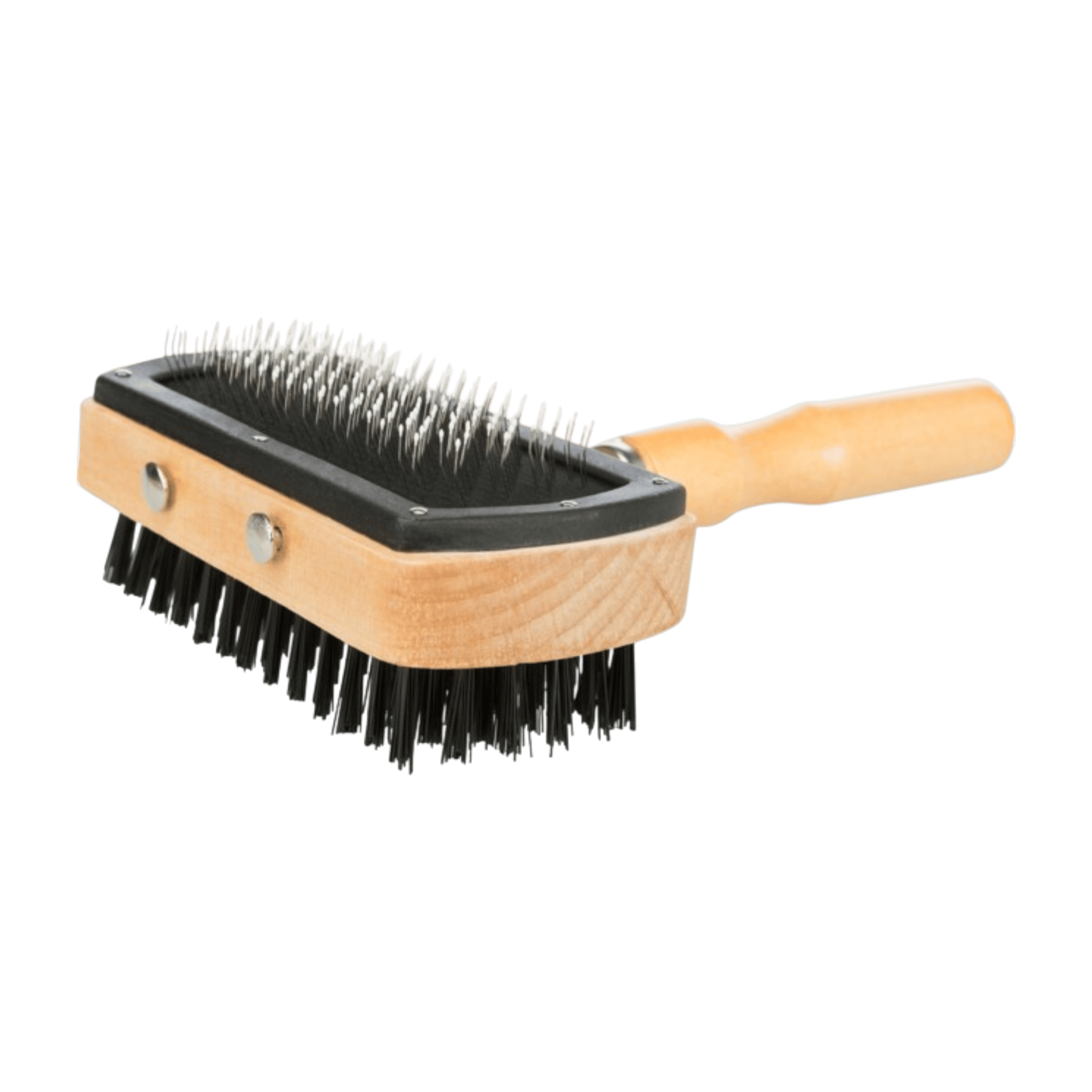 Kartáč dřevěný s drátky oboustr. žíně pes 18/10cm TR
